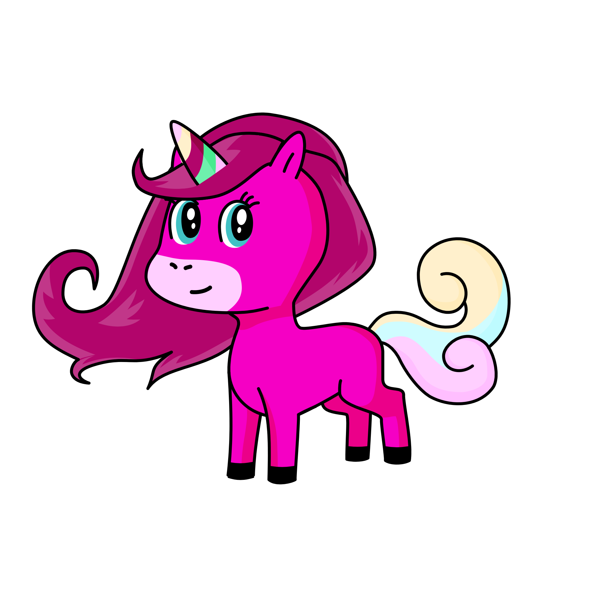 Cherry blossom , the unicorn
