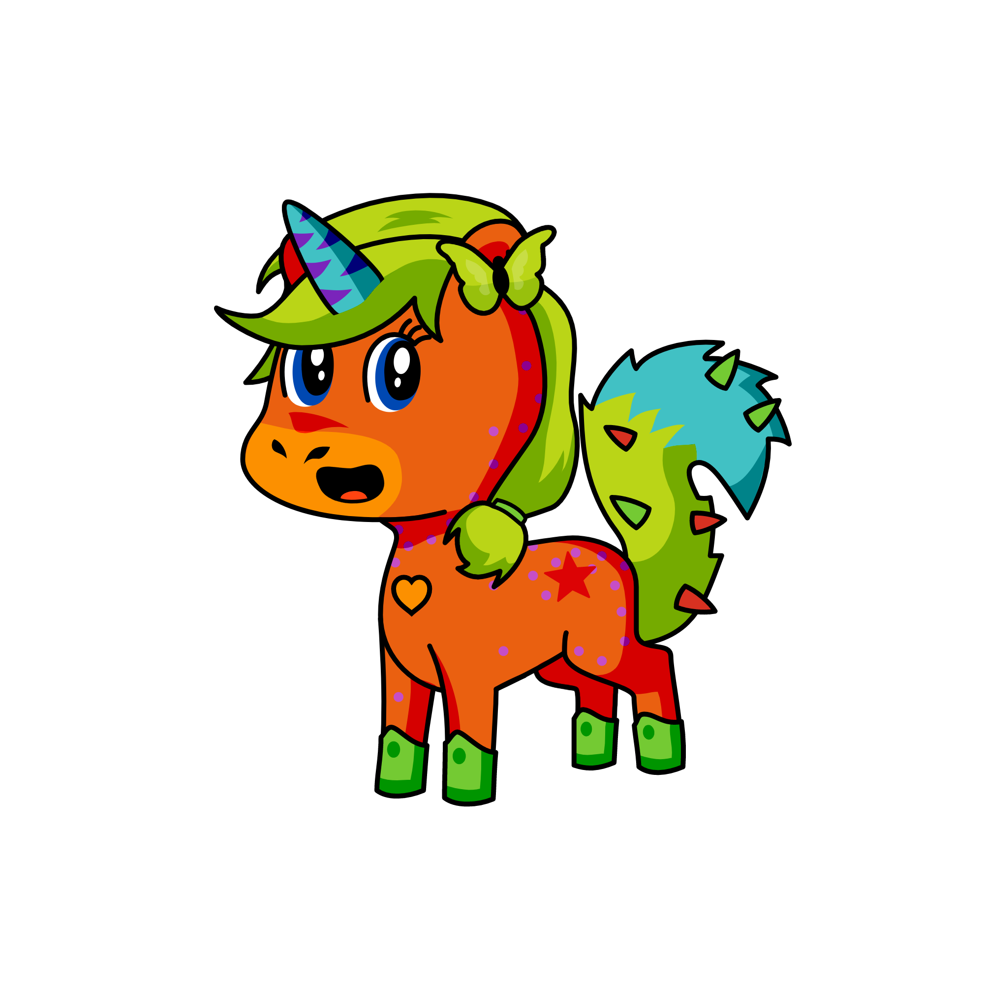 Mr.Green, the unicorn