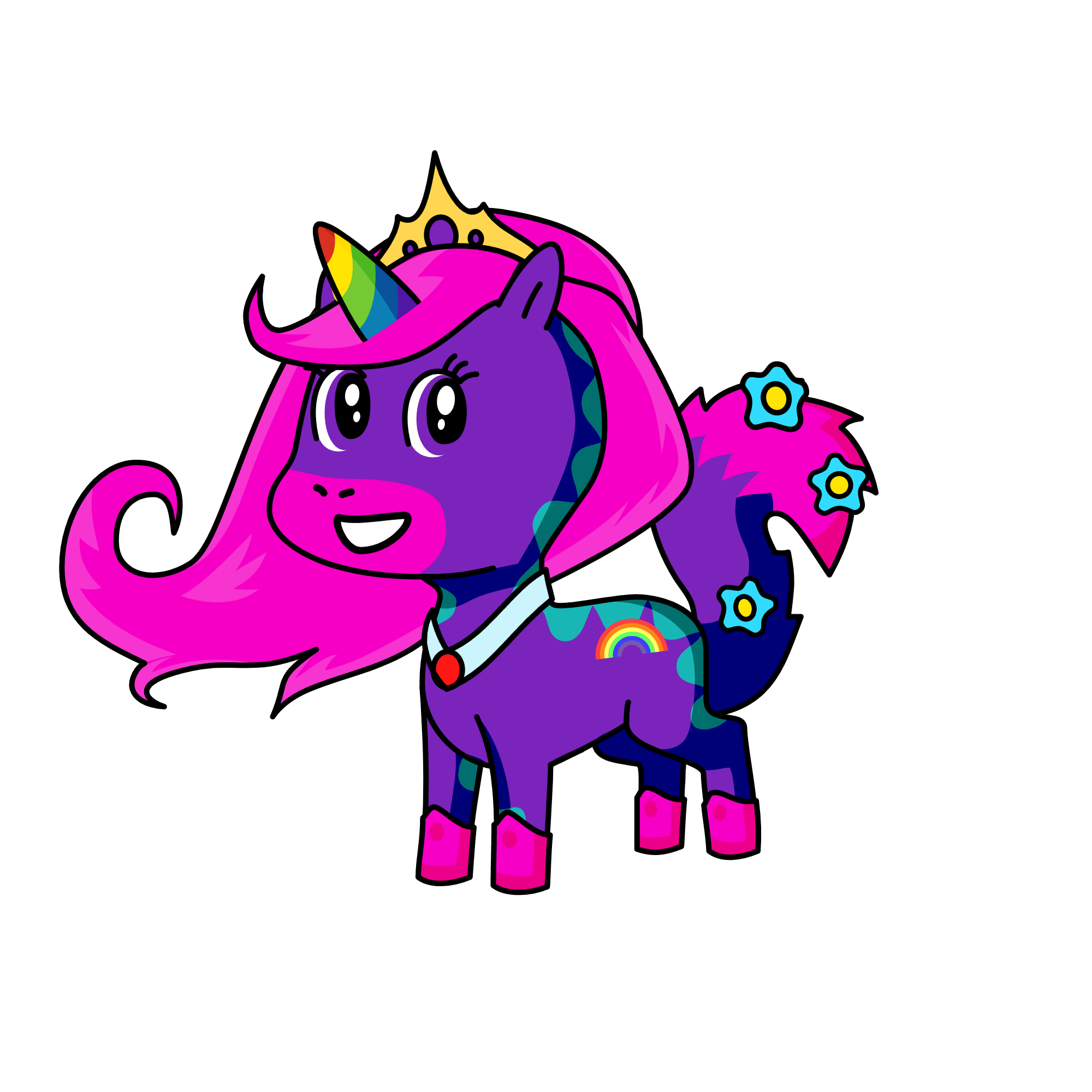 pinky, the unicorn