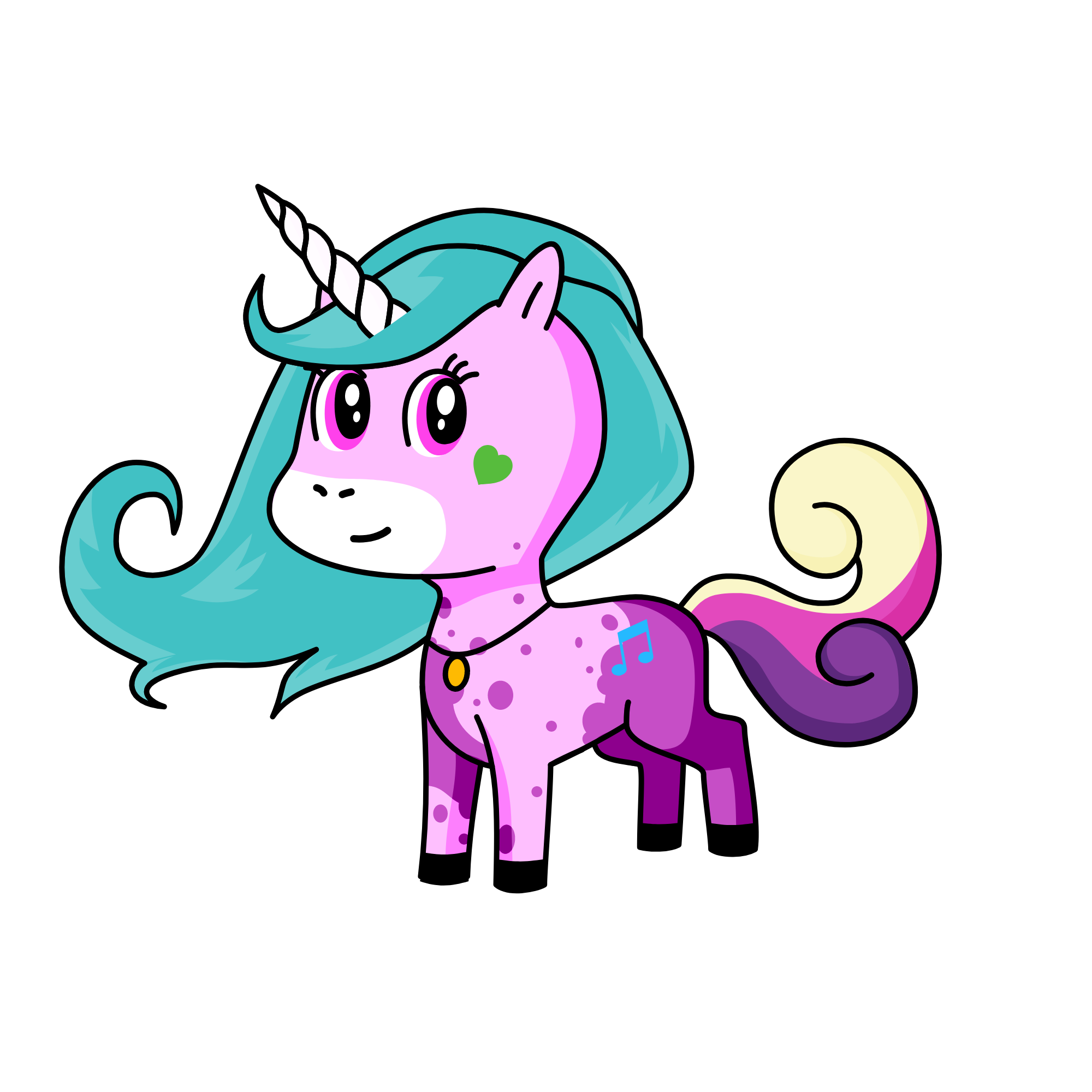Fairy of beauty, the unicorn