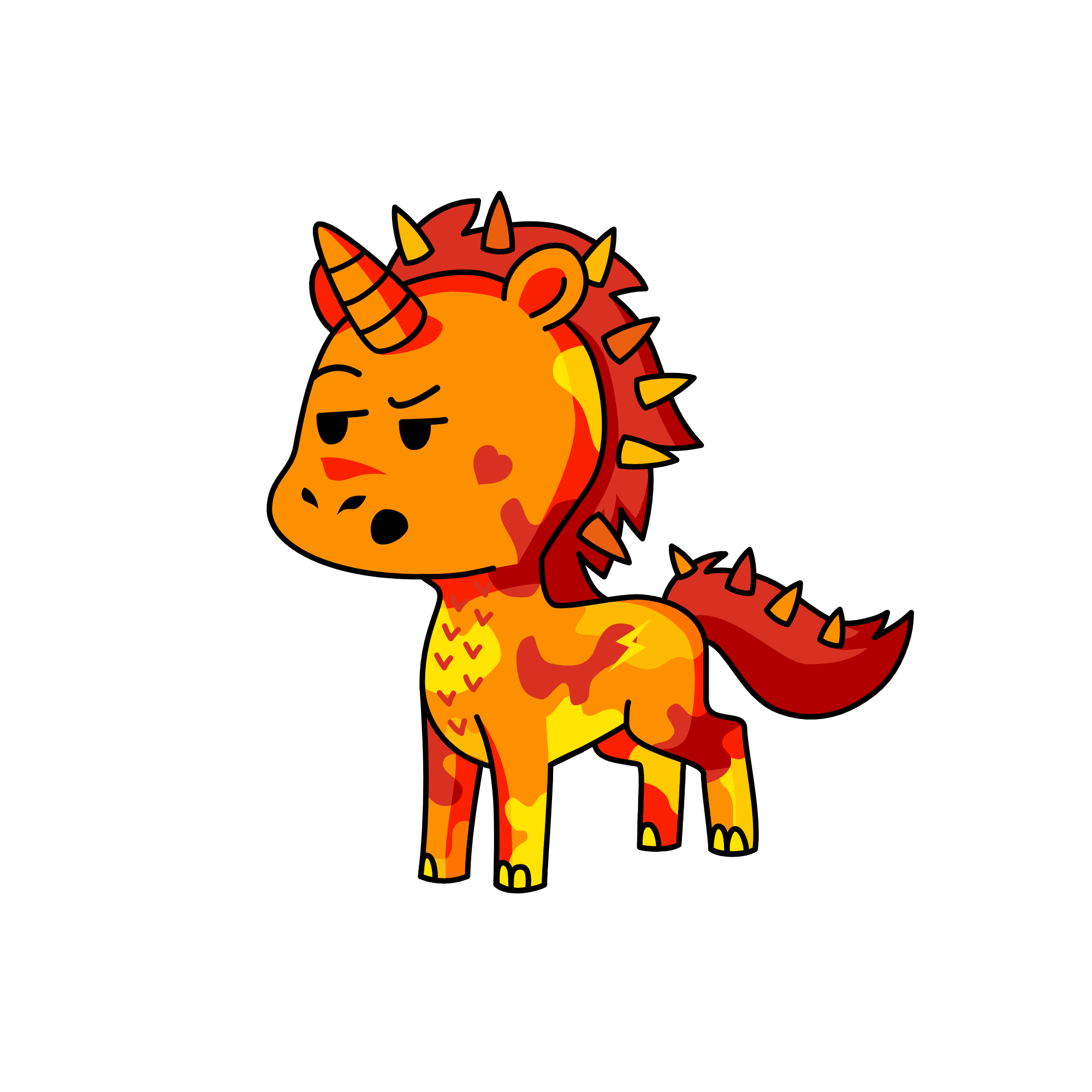 Spikey Mikey, the unicorn
