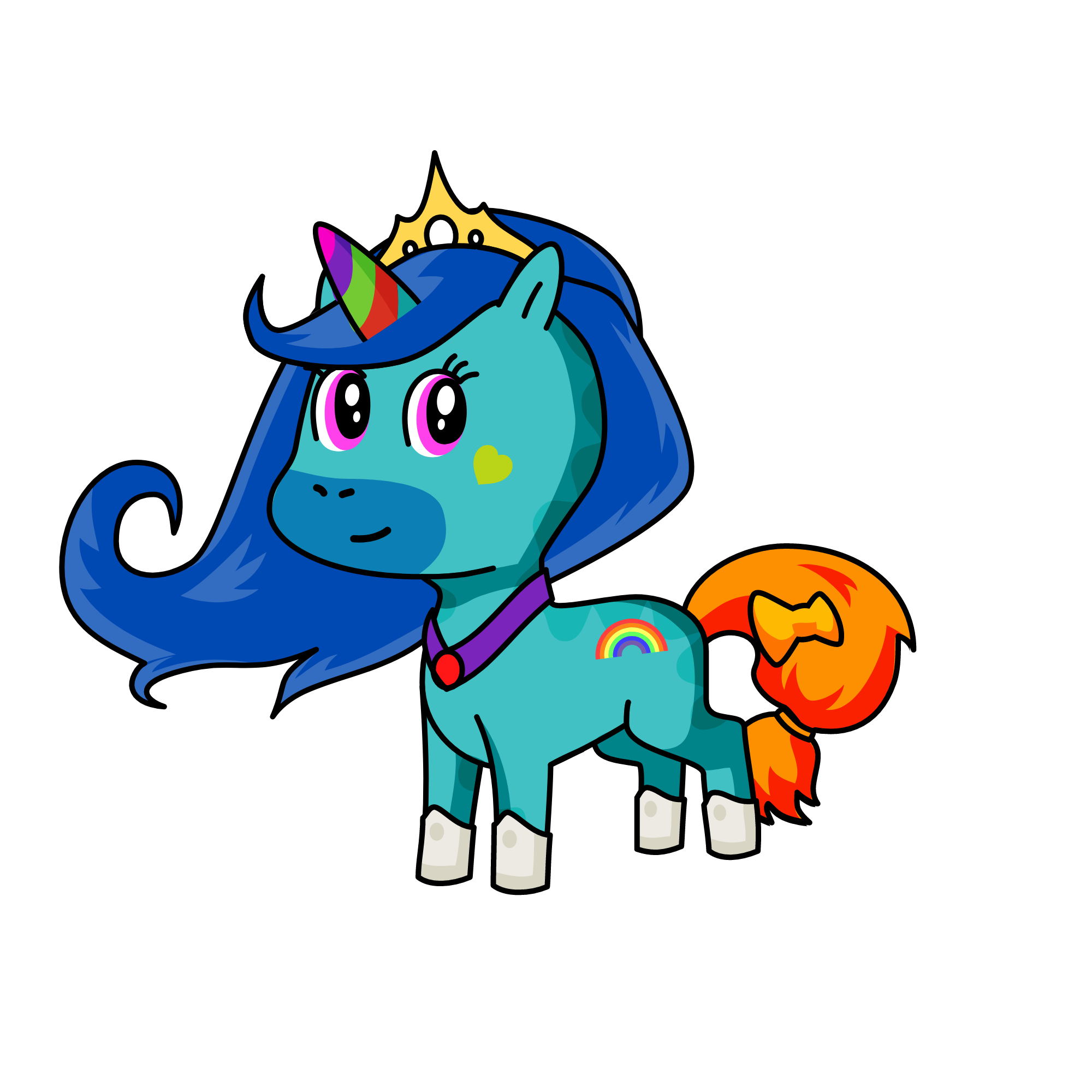 PRINCESS CUTIE, the unicorn