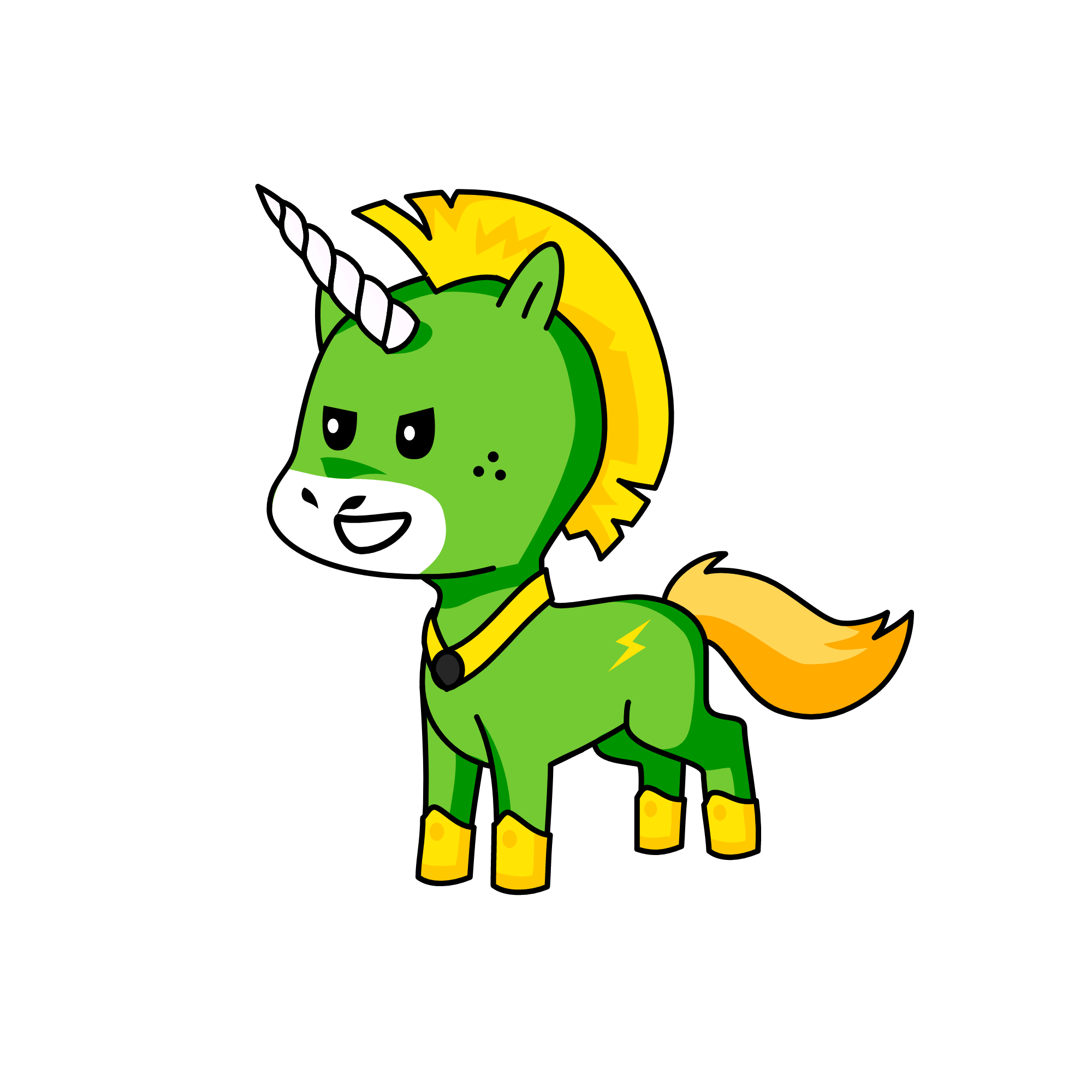 flash jr, the unicorn