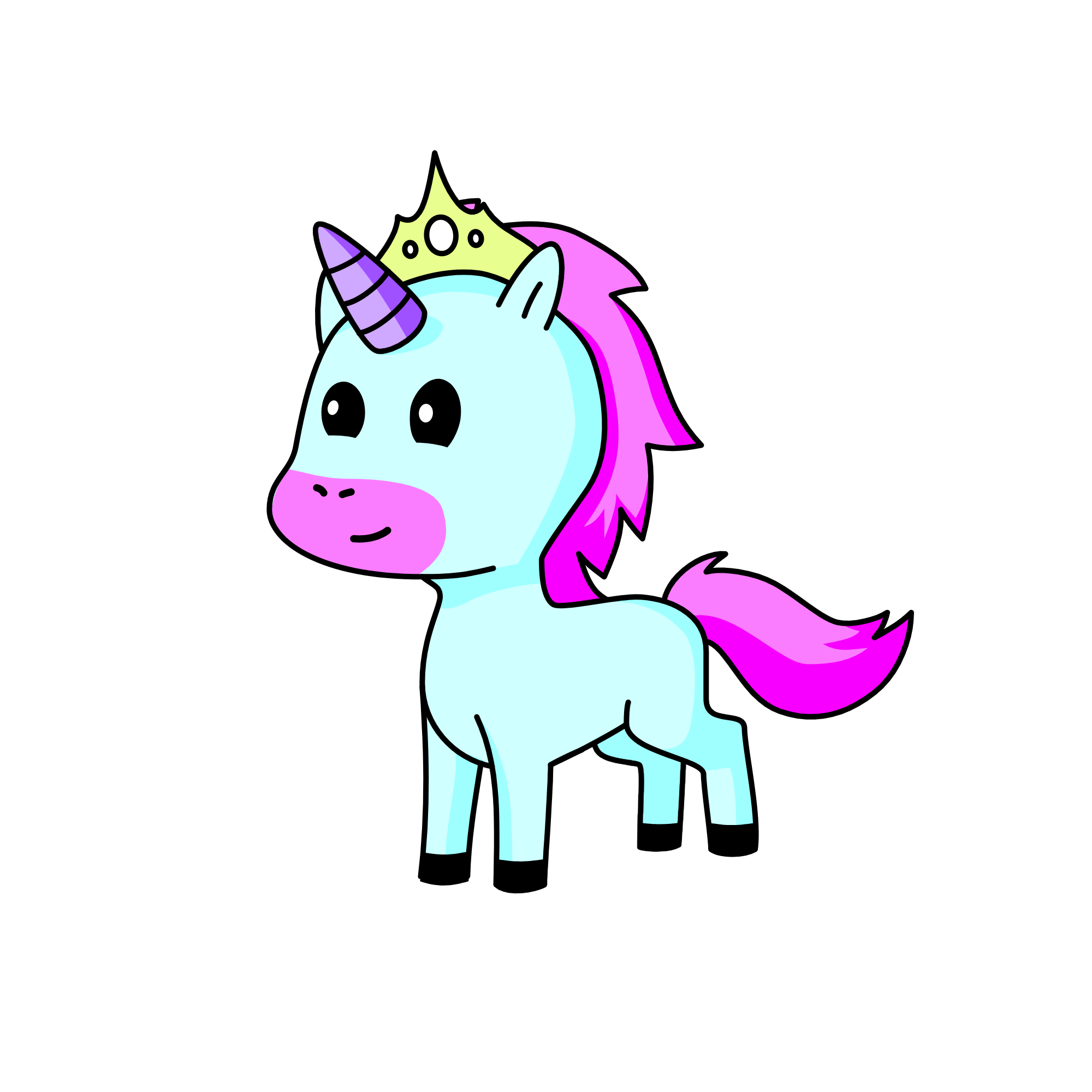 Princess candy, the unicorn