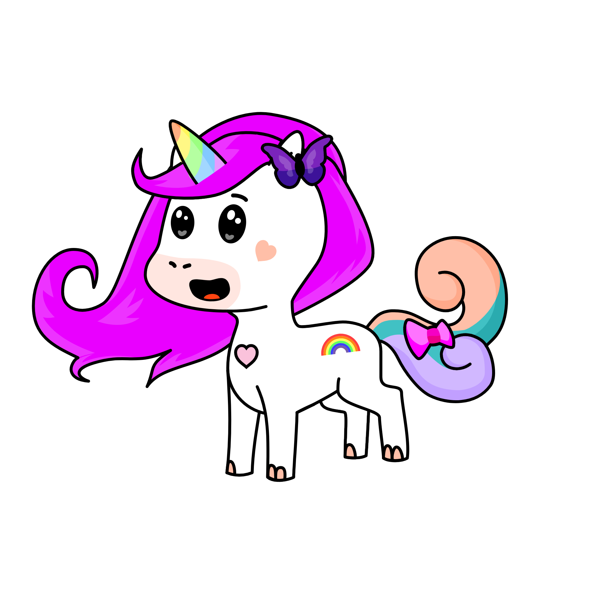 Violet, the unicorn
