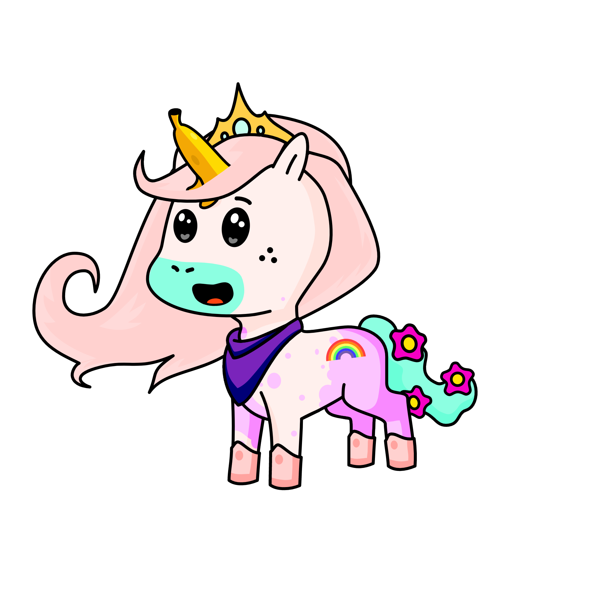 Princess GoldenHorn, the unicorn