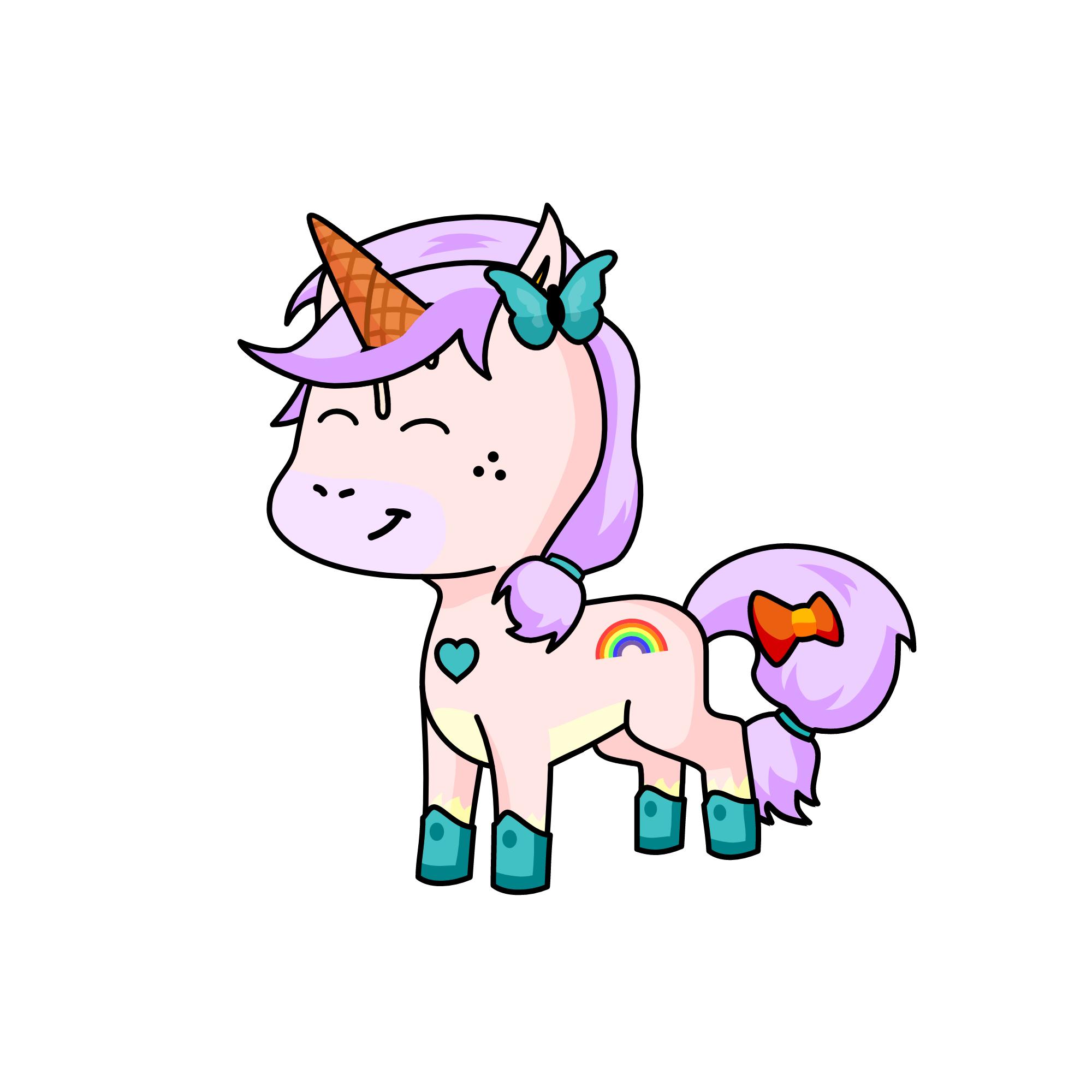 Glitter, the unicorn
