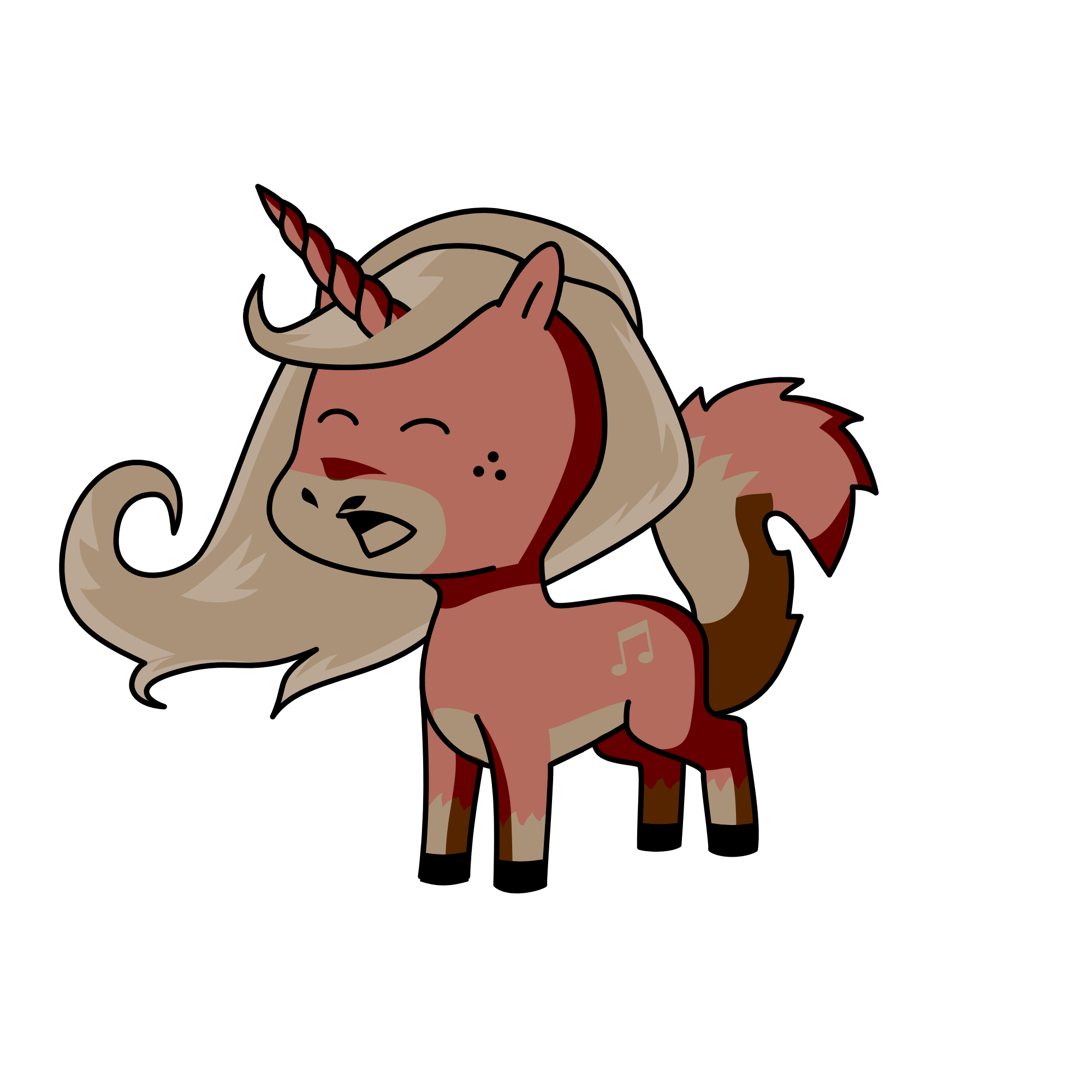Deer , the unicorn