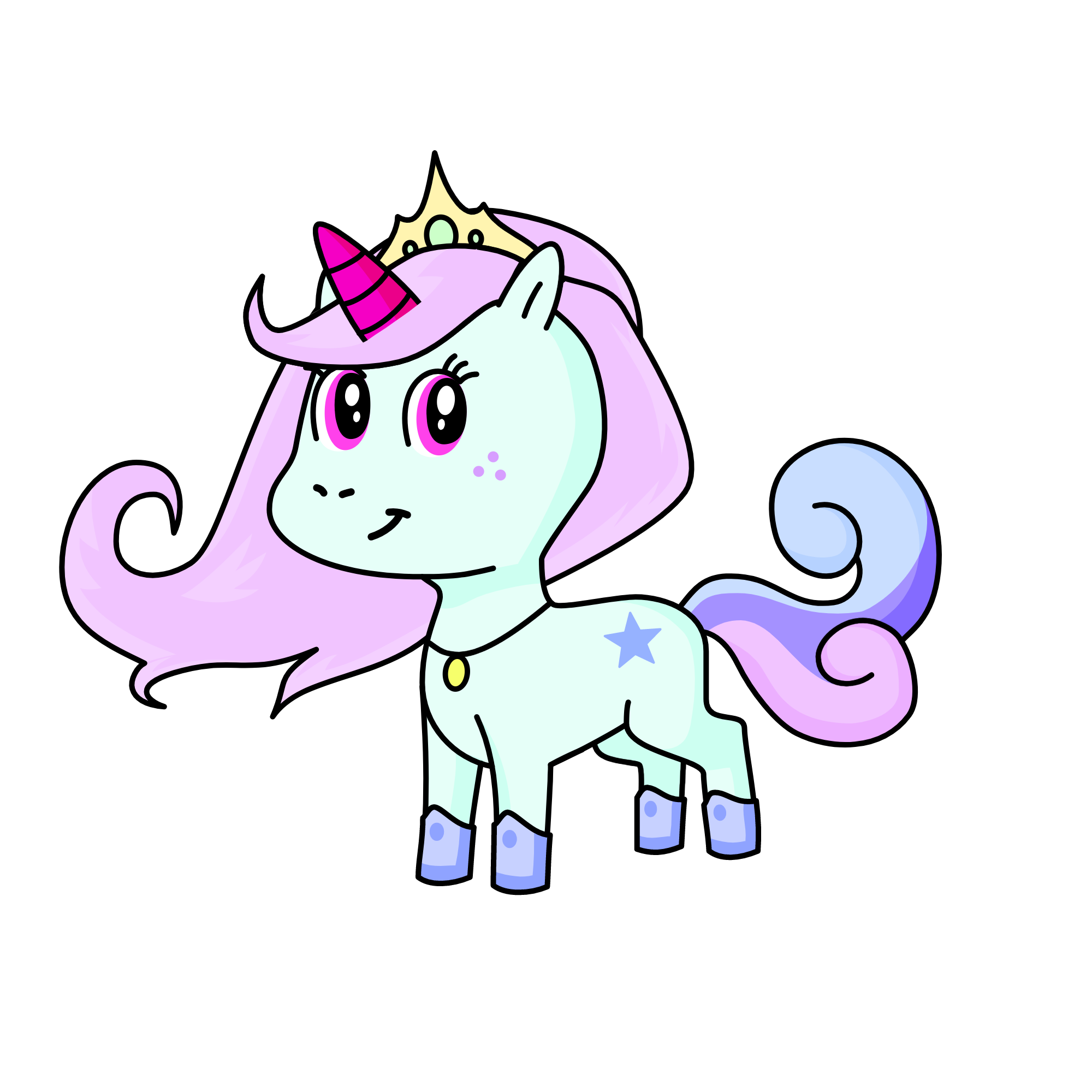 Princess Pastel, the unicorn