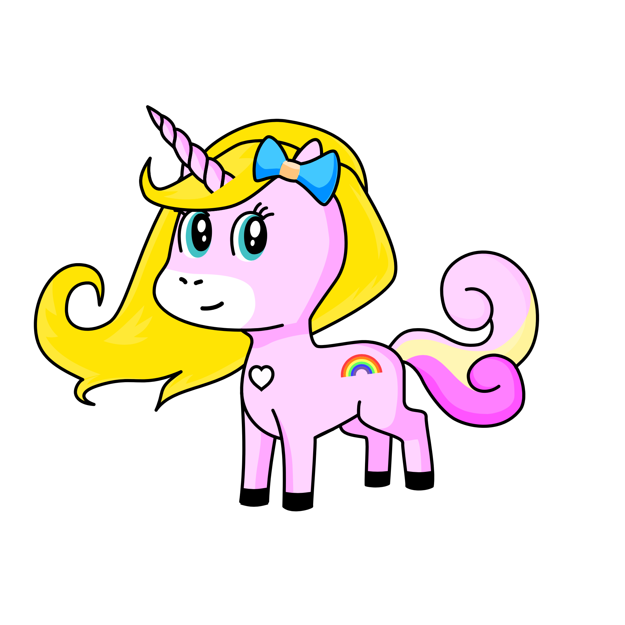 Pinkacorn, the unicorn