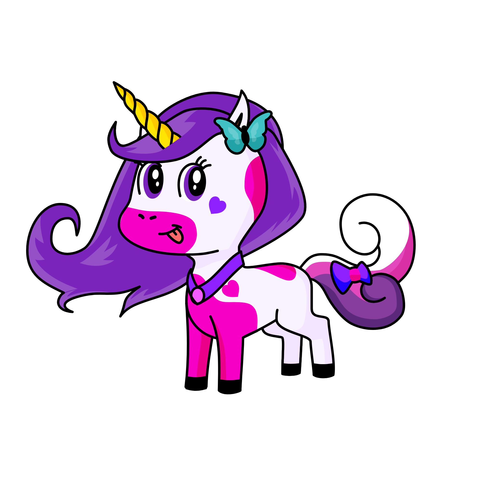 violet, the unicorn