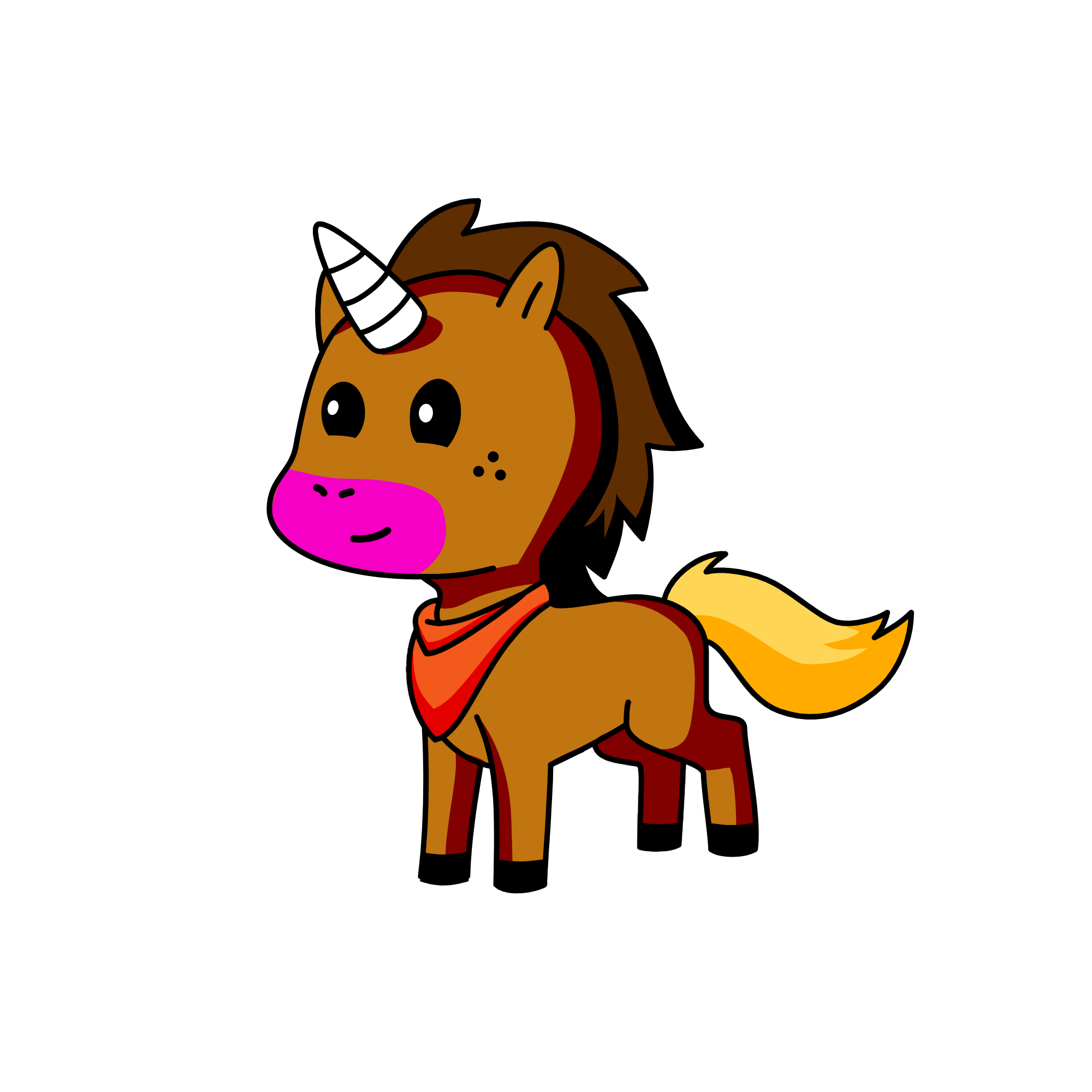 brownish, the unicorn