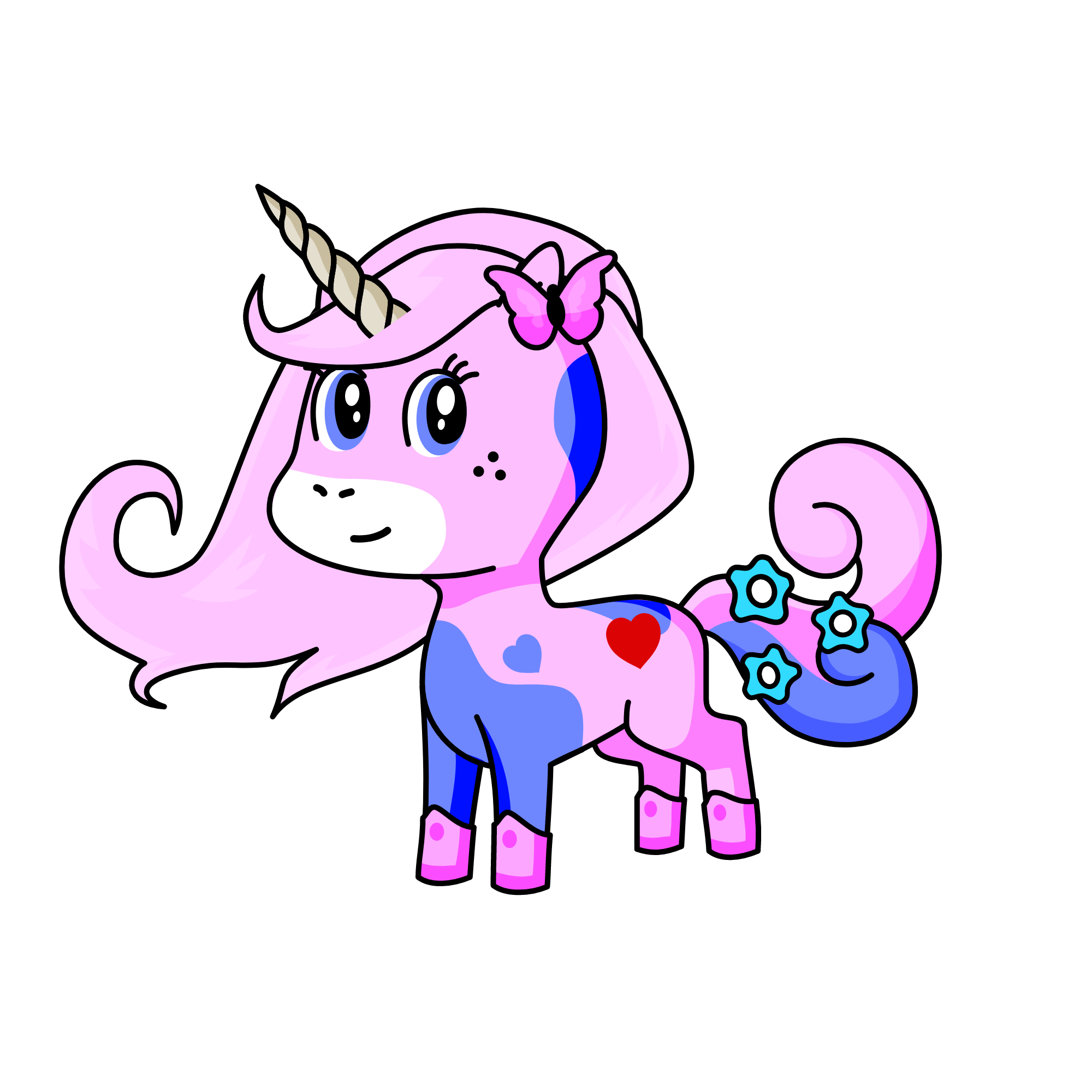 PRNSES SUNFLOAR, the unicorn