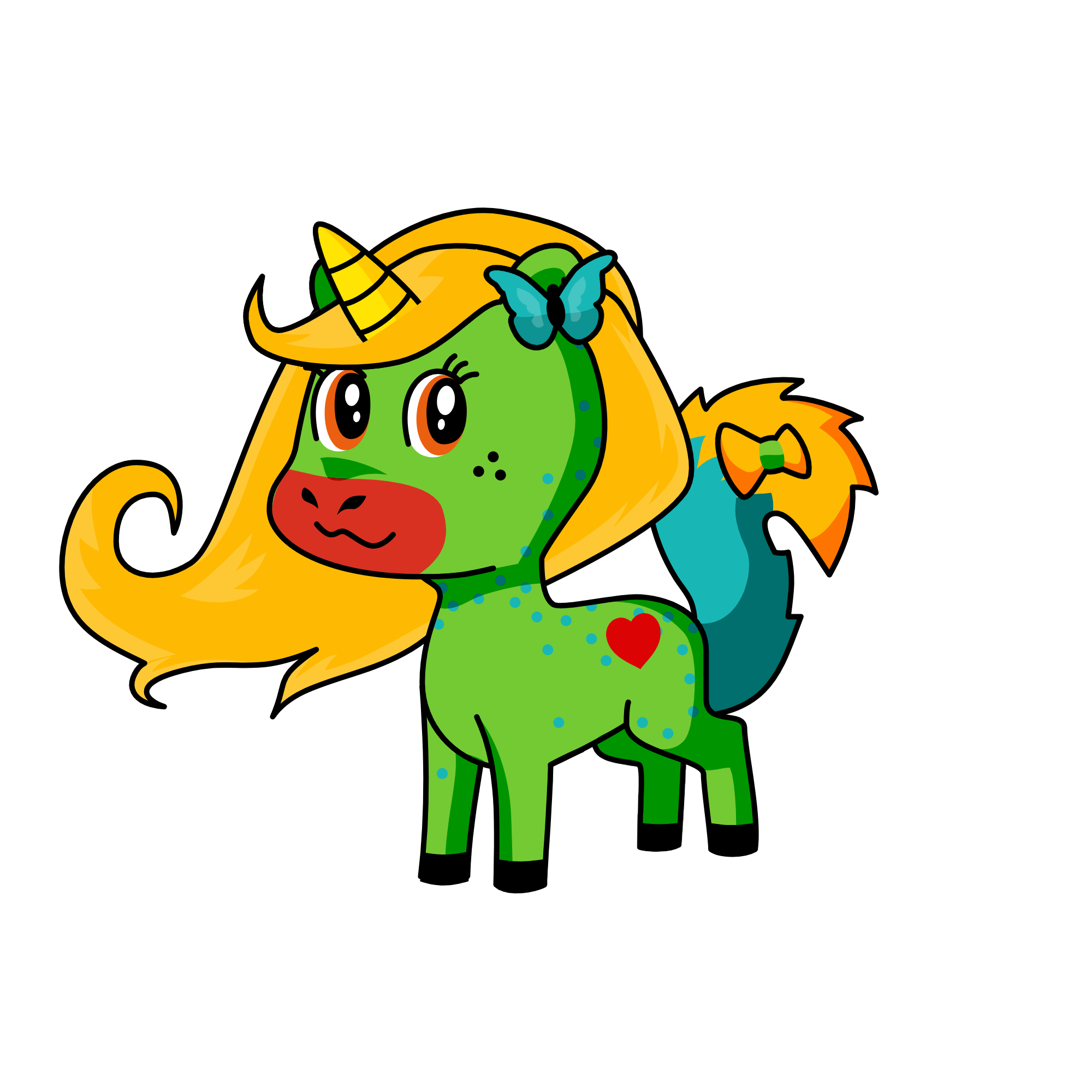 Clipclop, the unicorn