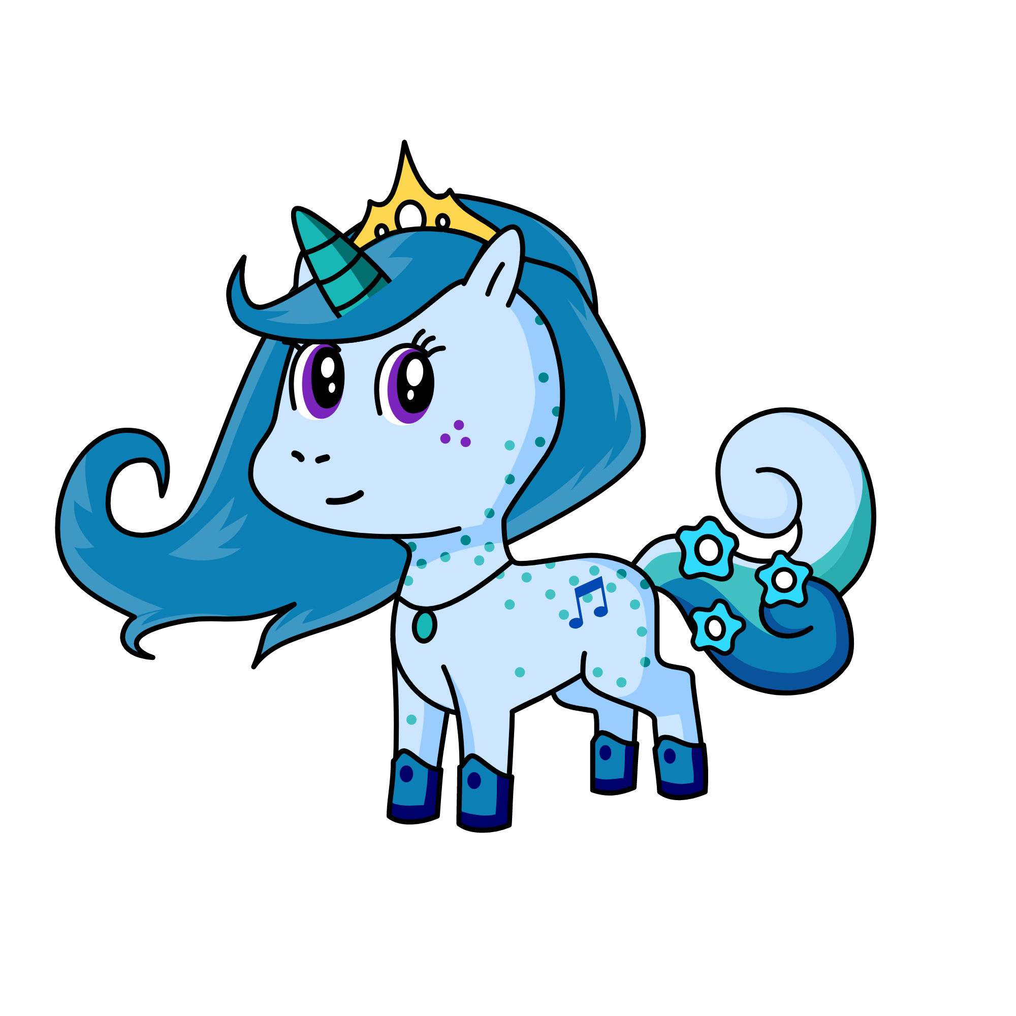 ice princess, the unicorn