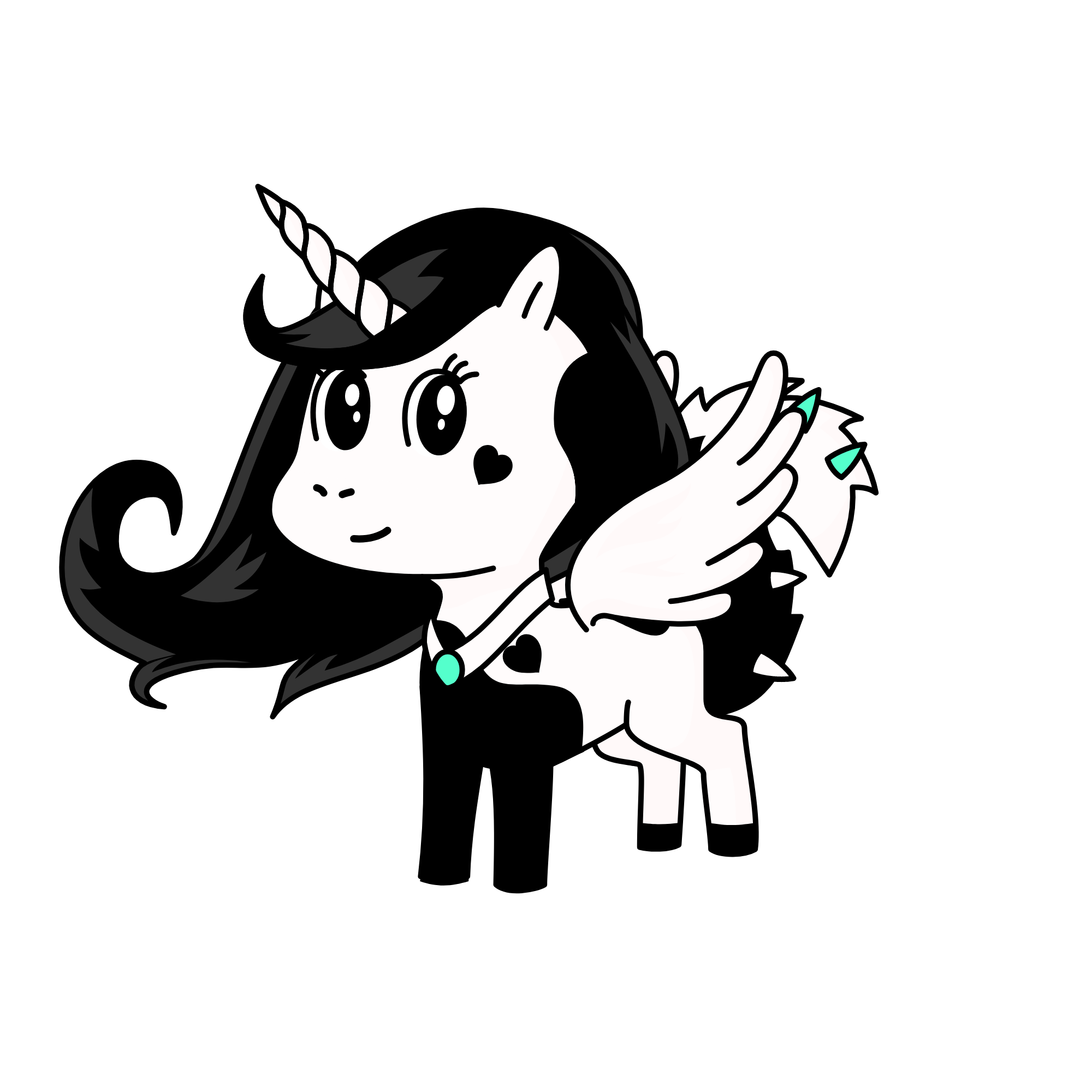 Shadey, the unicorn