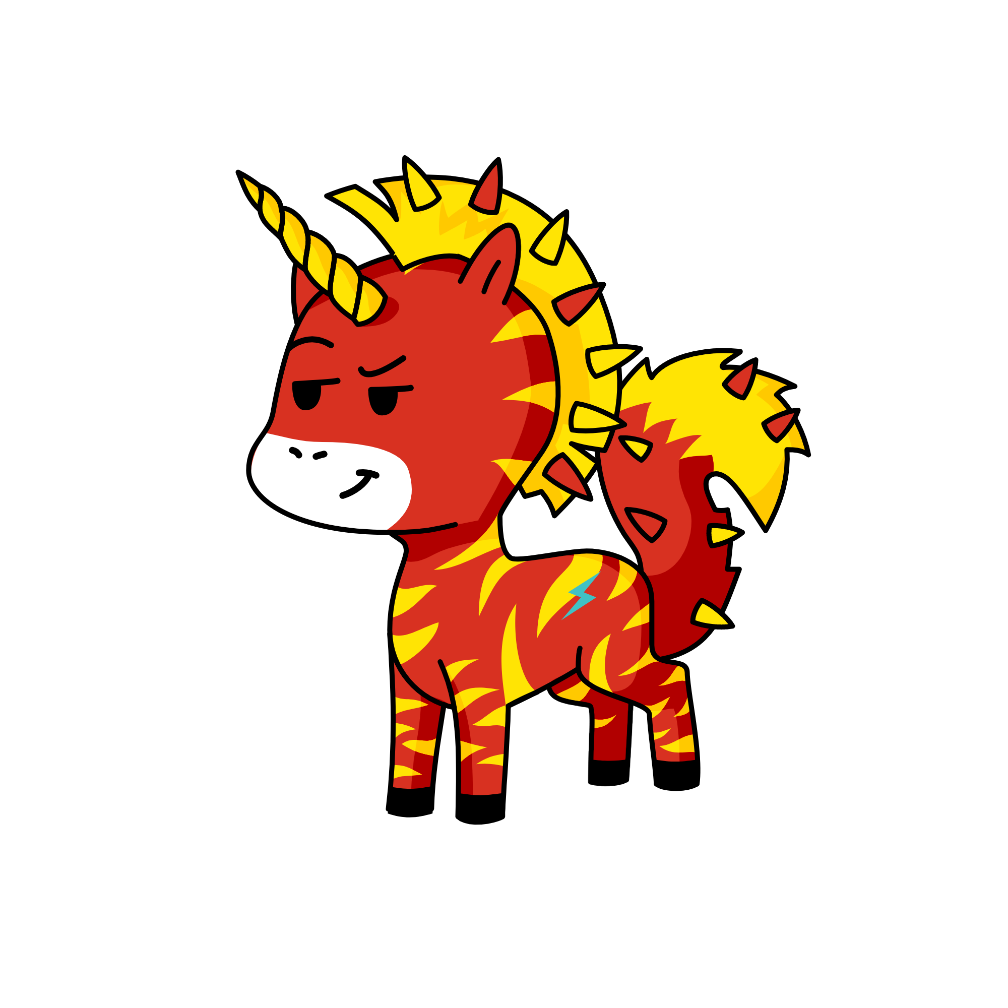 Fire, the unicorn