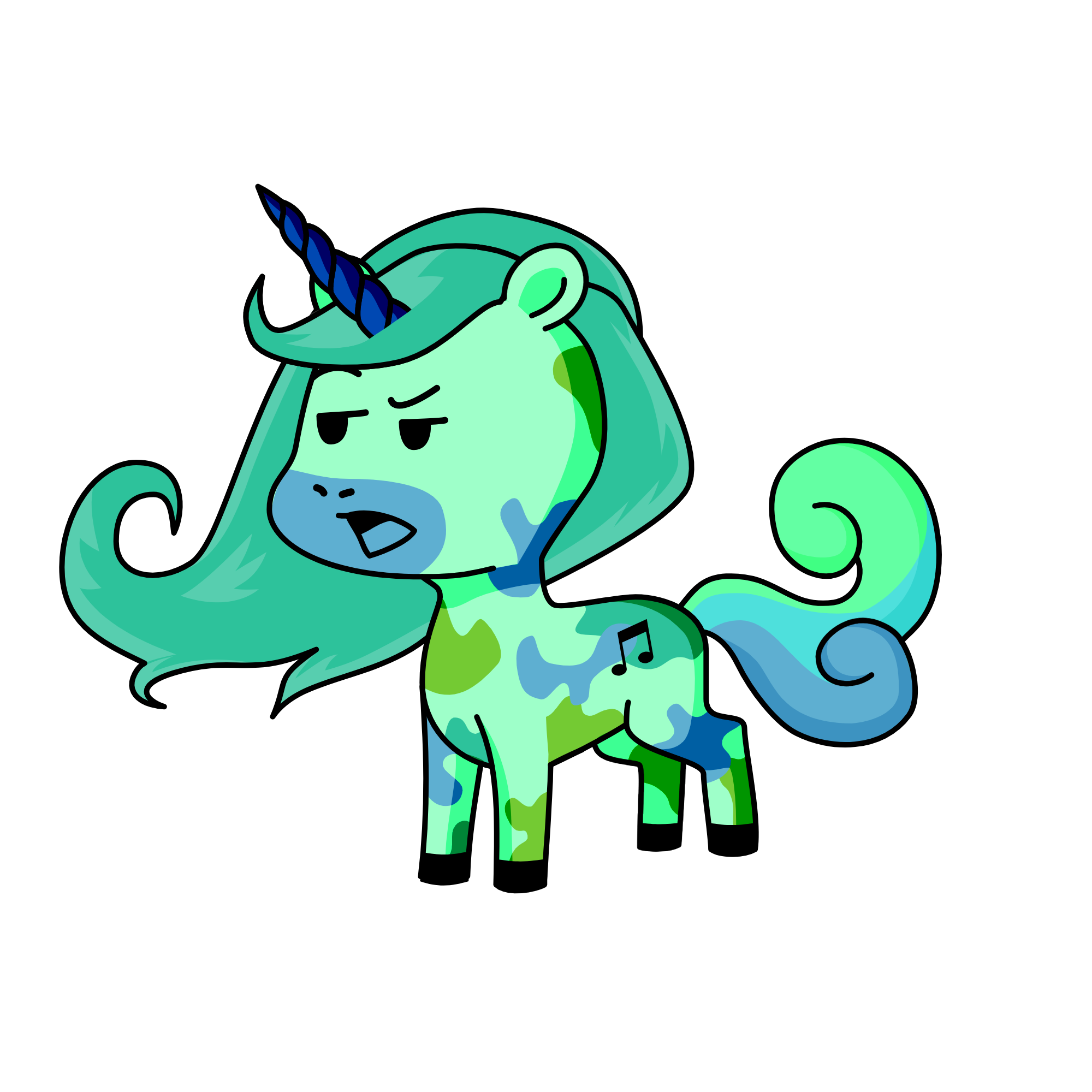 melody, the unicorn