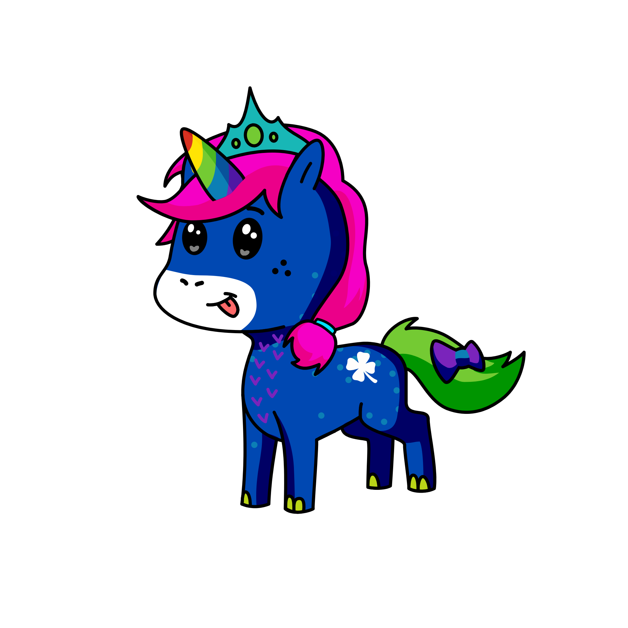 Chloe Dog, the unicorn