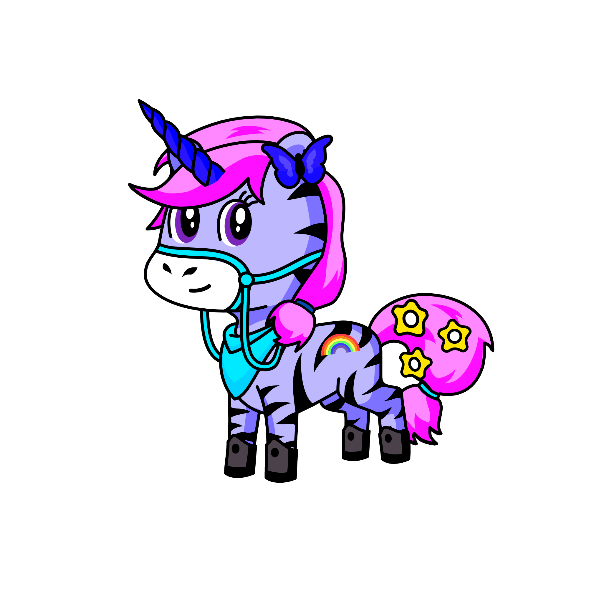 Rainbow, the unicorn