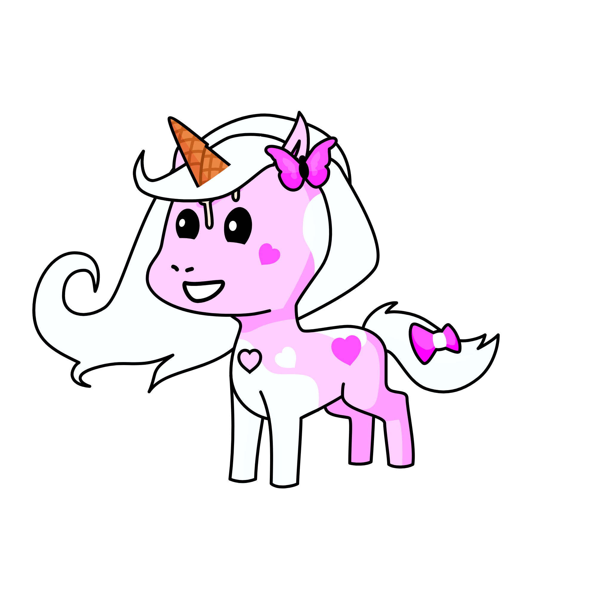 Strawberries n' Cream, the unicorn