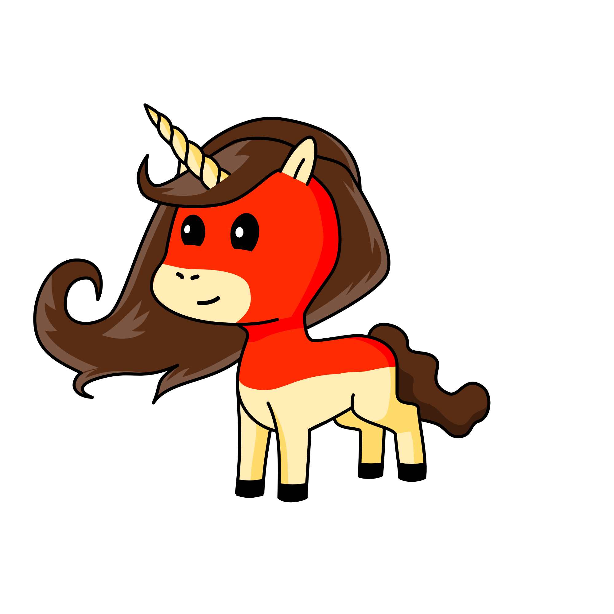 .Red riding hood., the unicorn