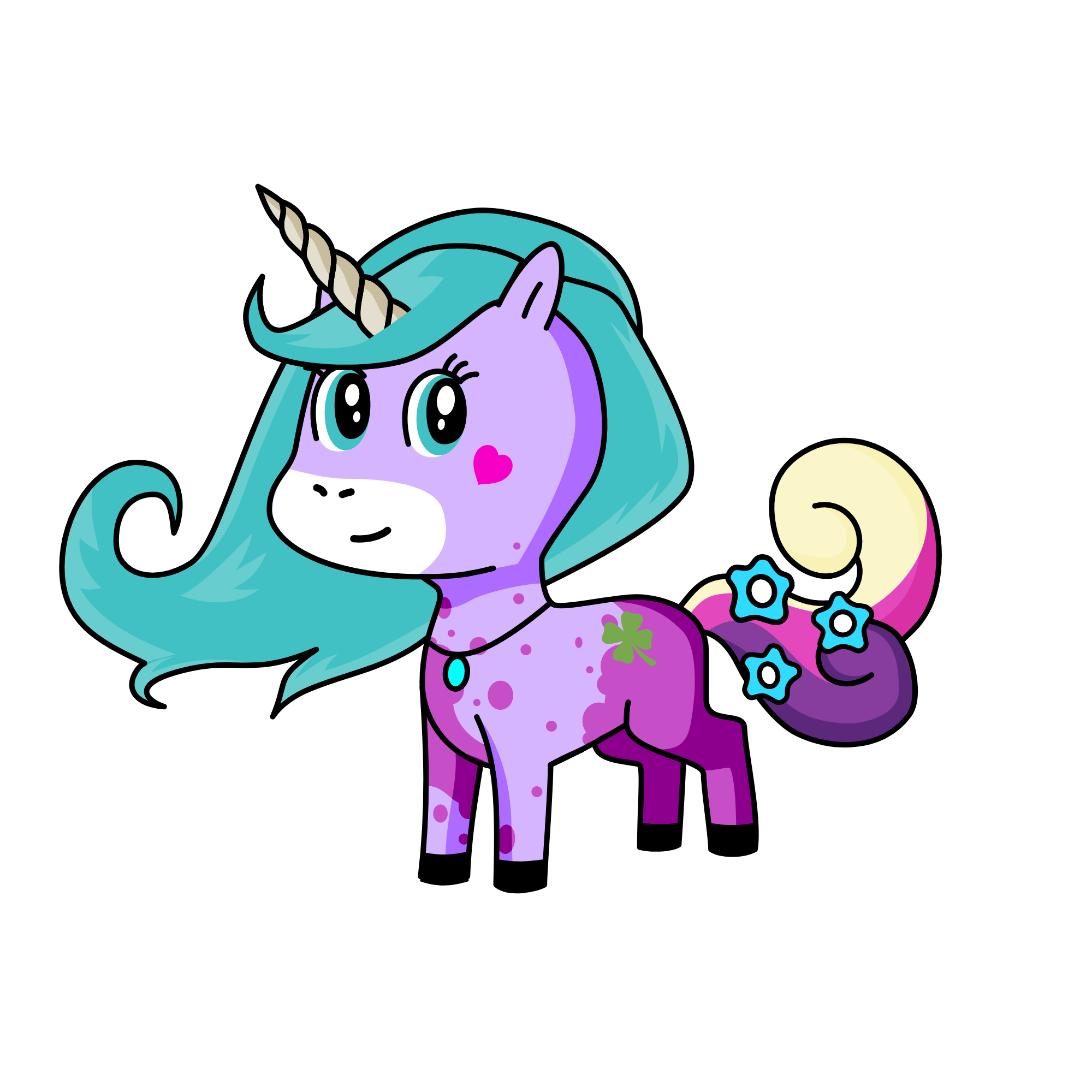 ❤, the unicorn