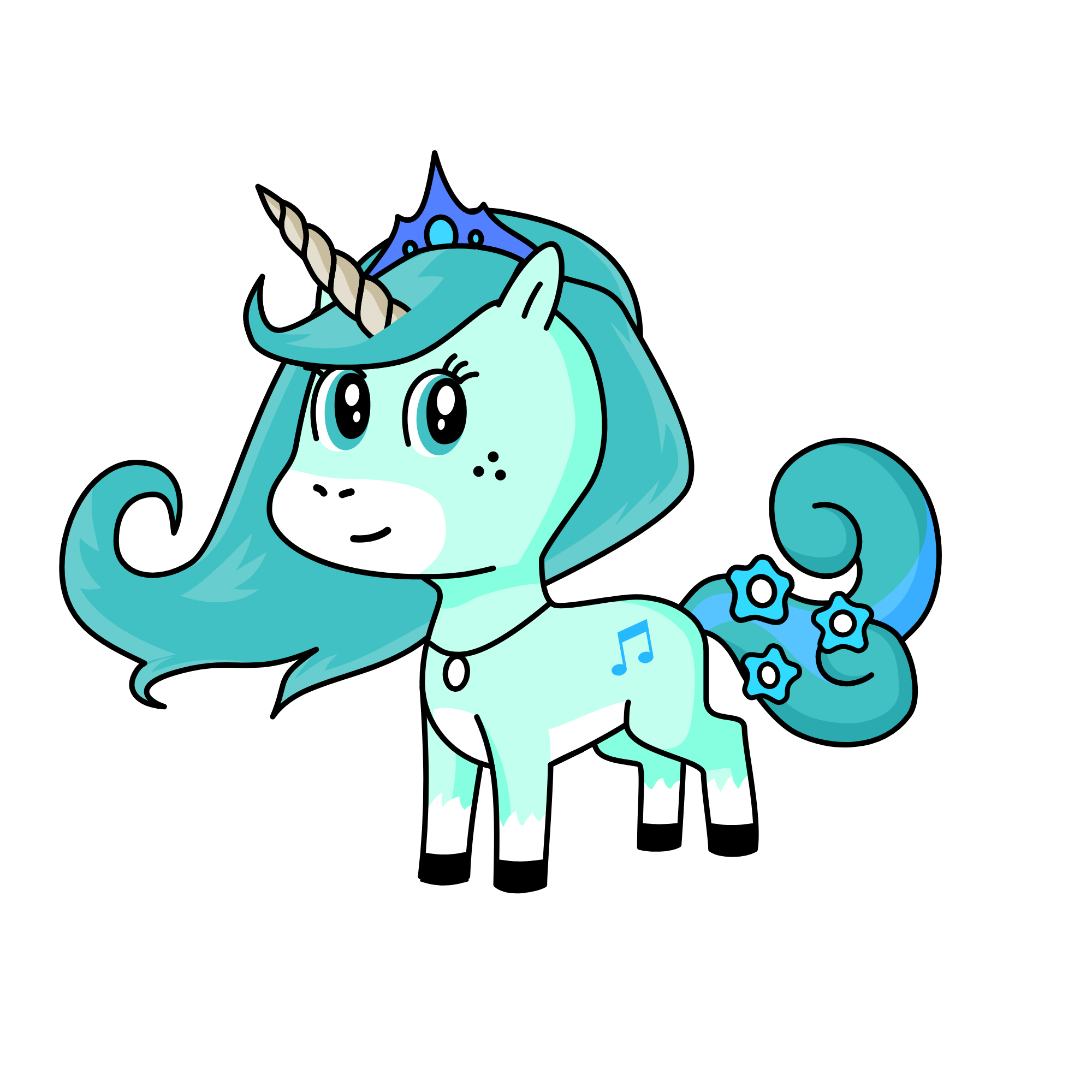 Winter younicorn, the unicorn