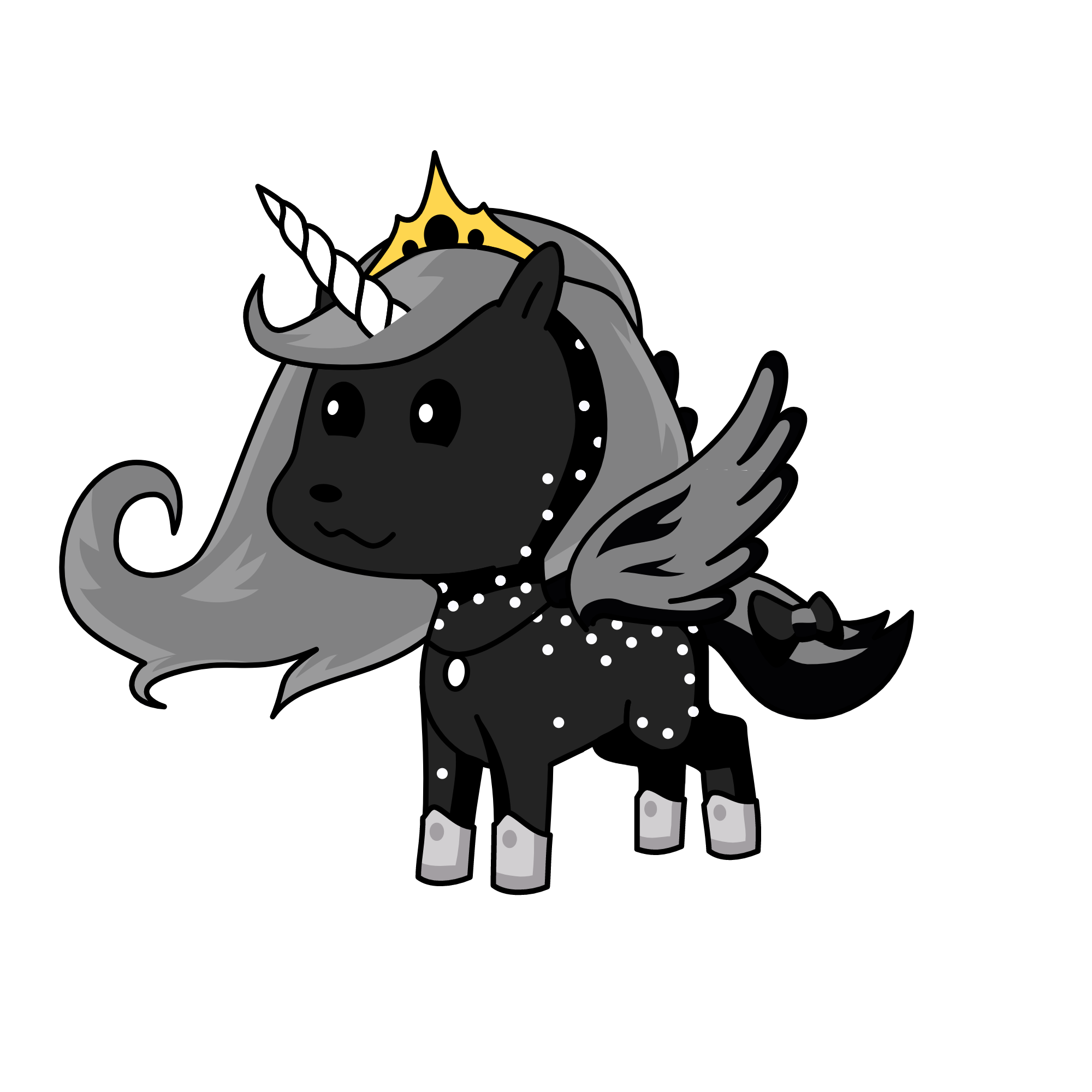 night time, the unicorn