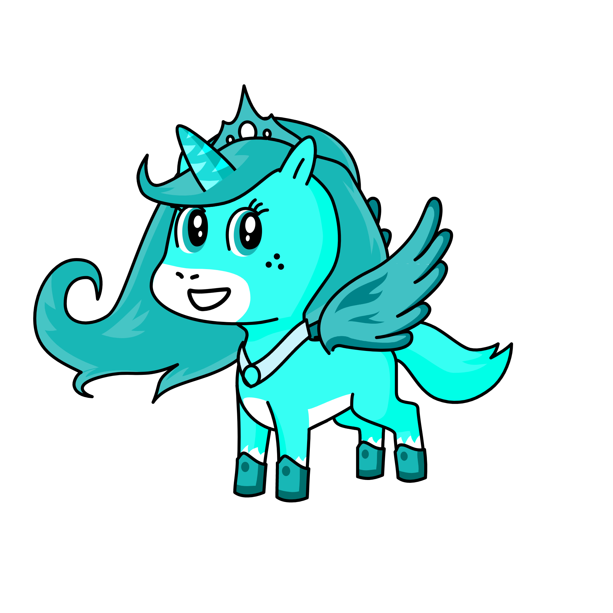 snow princess lilly, the unicorn