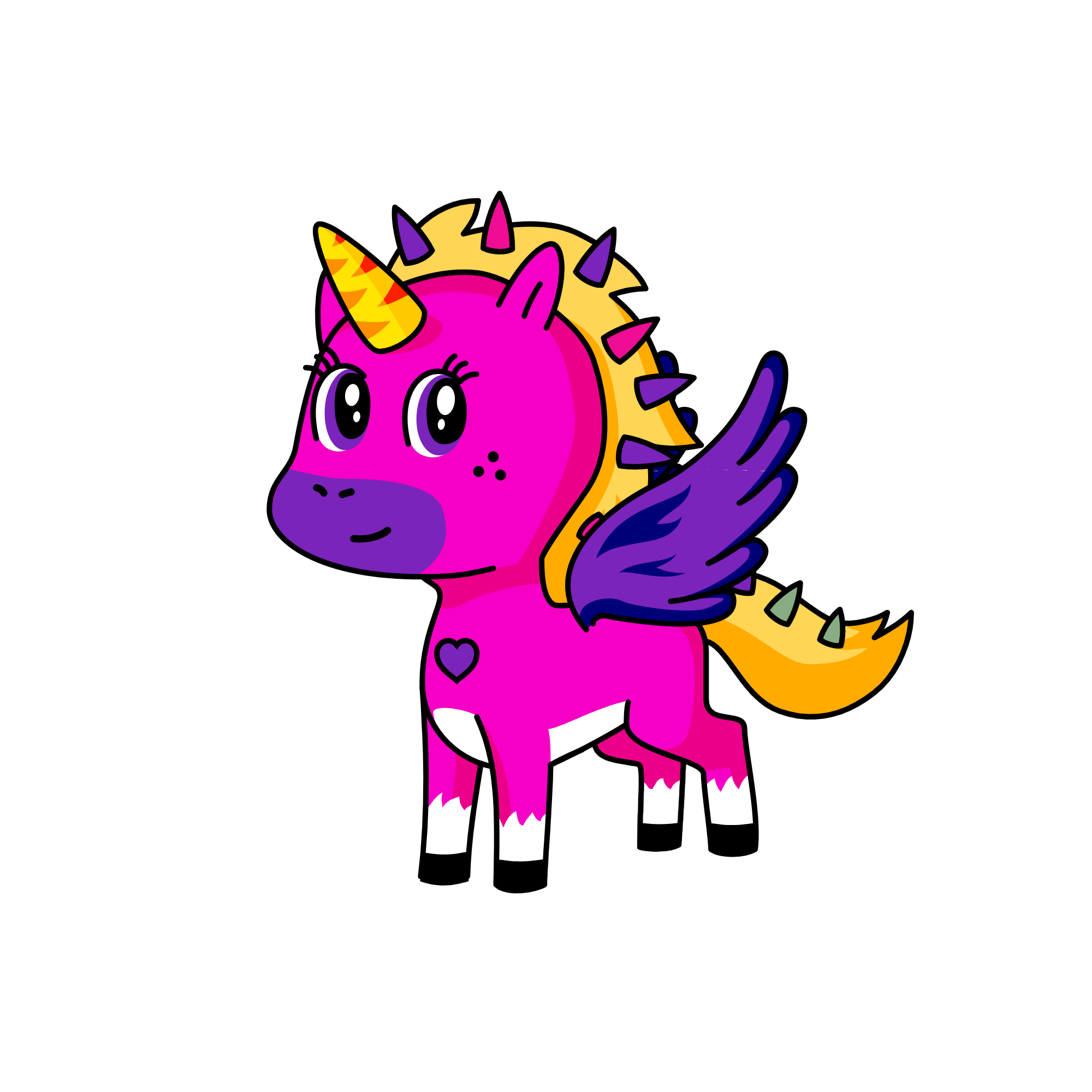 Fofura, the unicorn