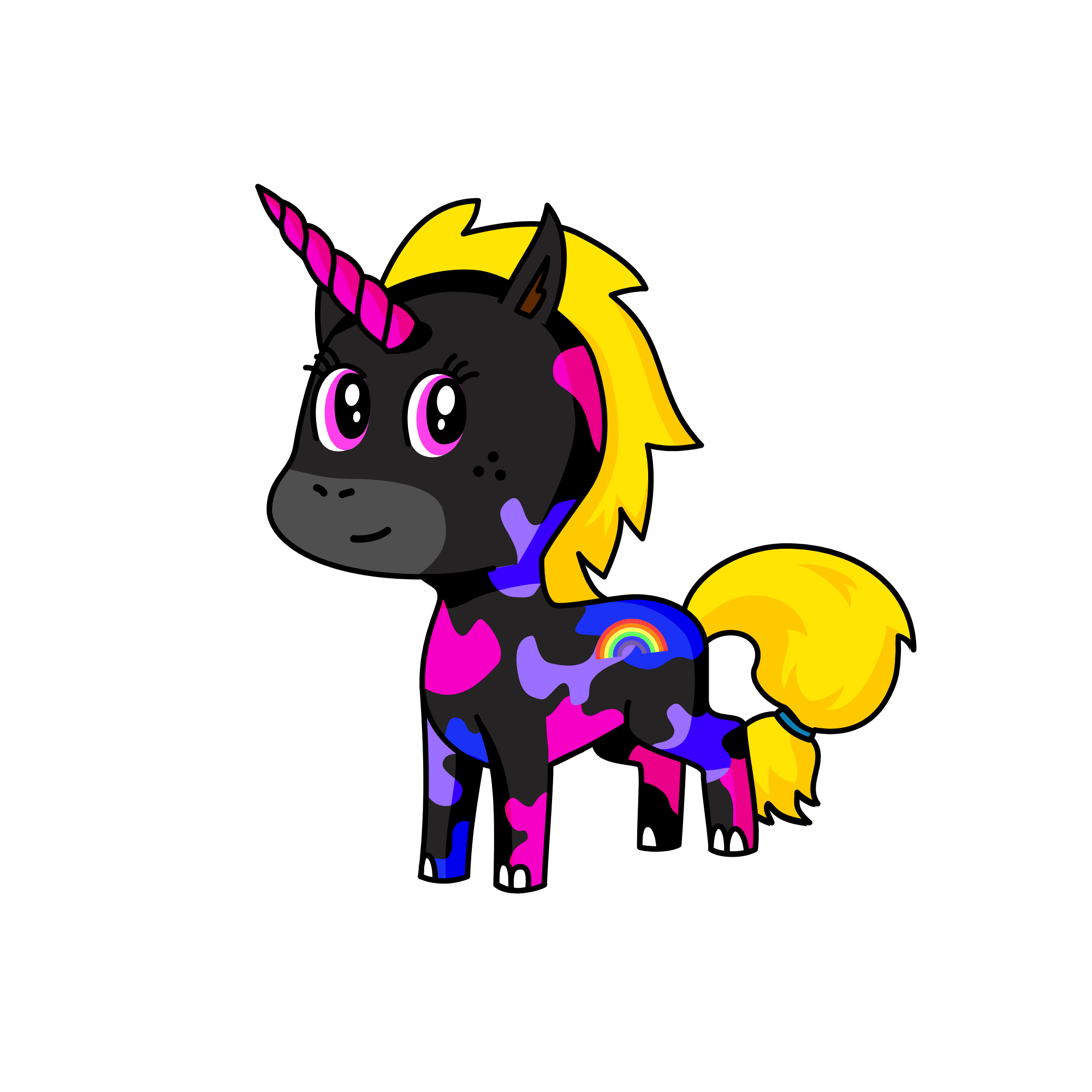 Silver, the unicorn