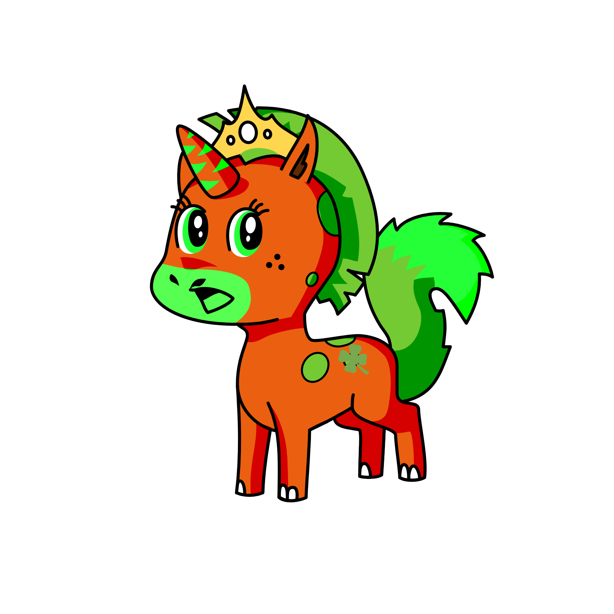 queen carrot, the unicorn