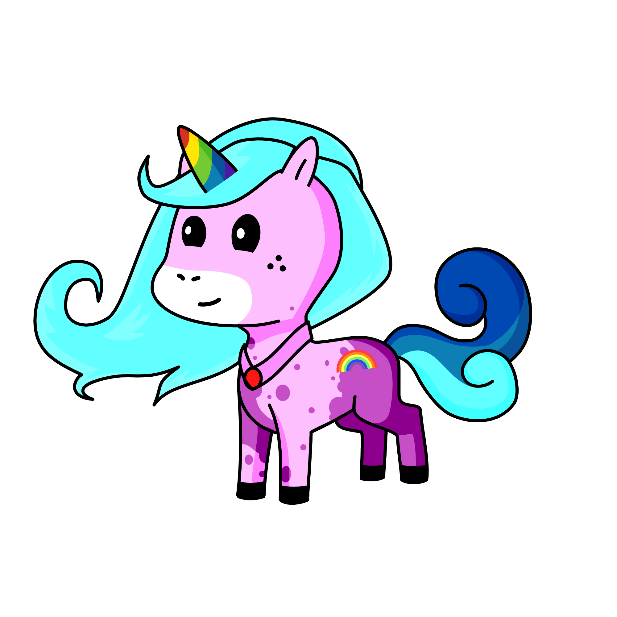 sky princess rainbow maker, the unicorn