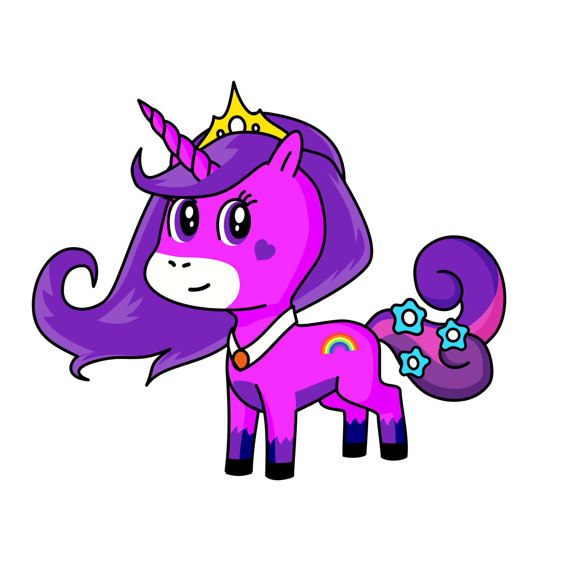 purple queen, the unicorn