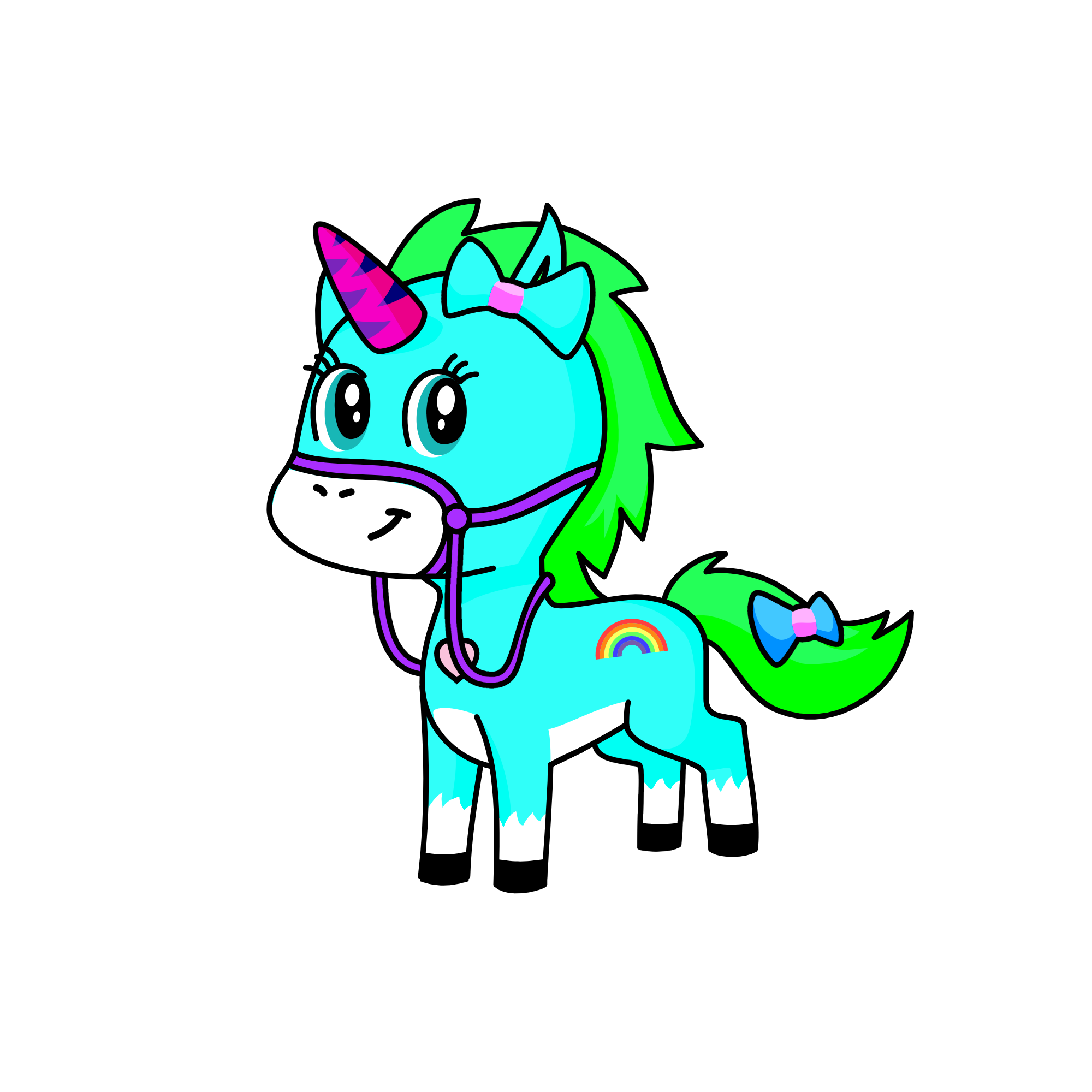 Happy, the unicorn