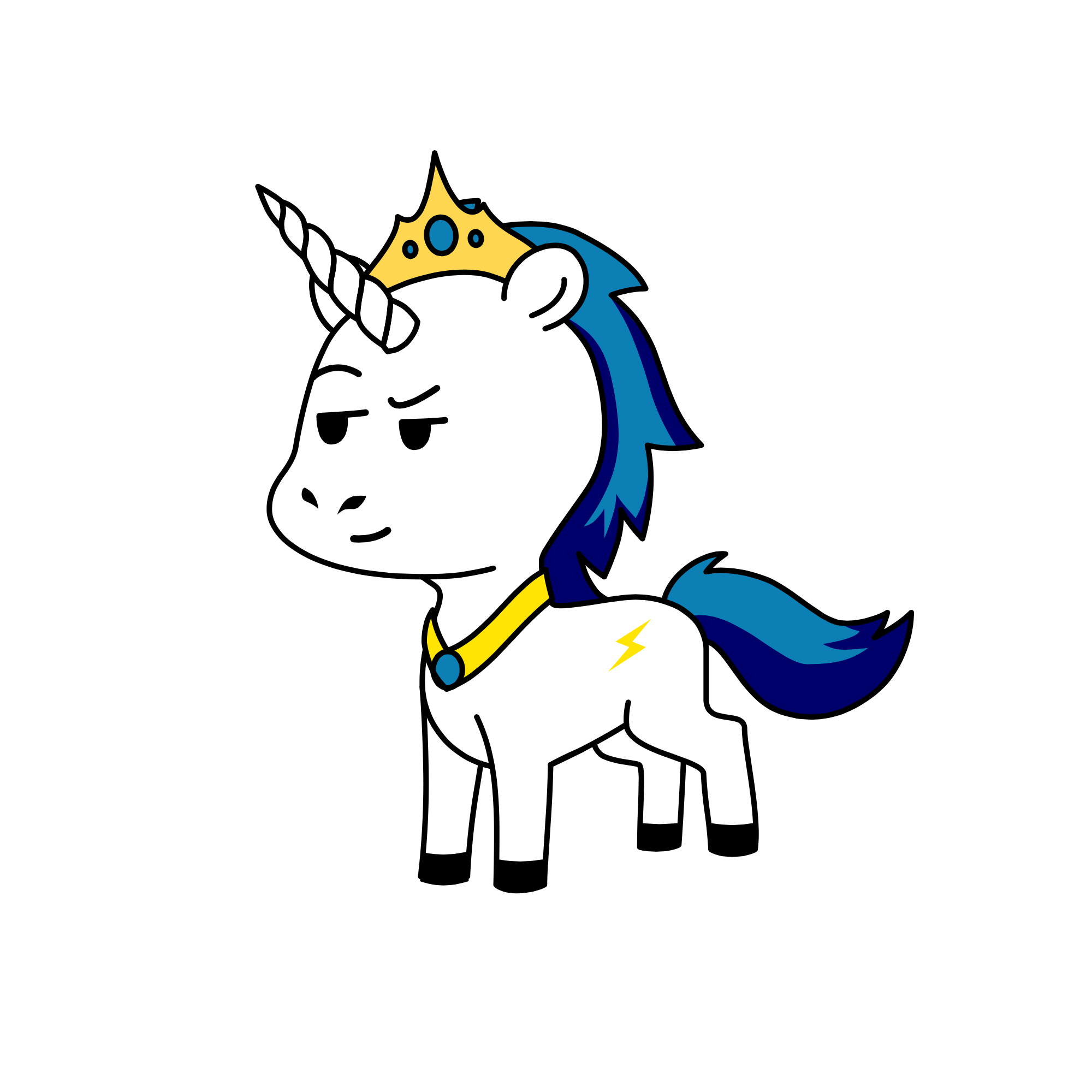 shining armor, the unicorn
