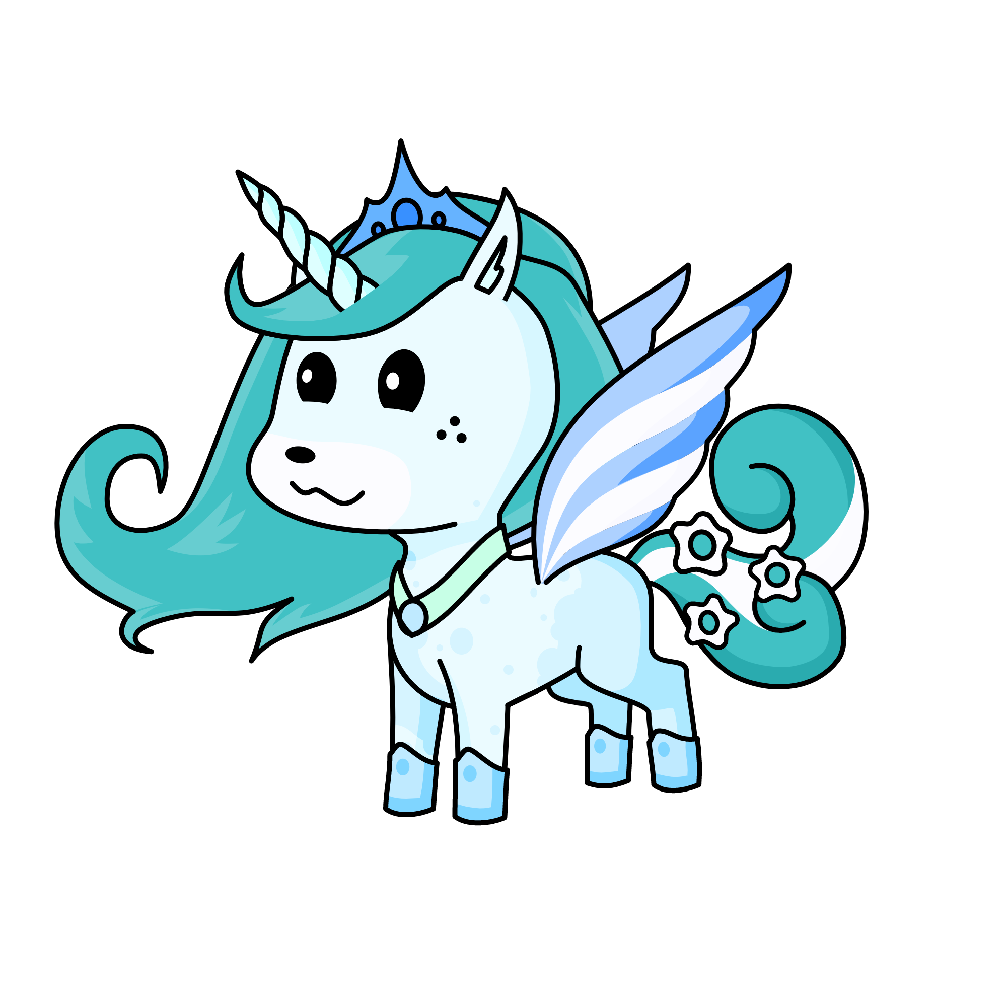 SNOW BALL, the unicorn