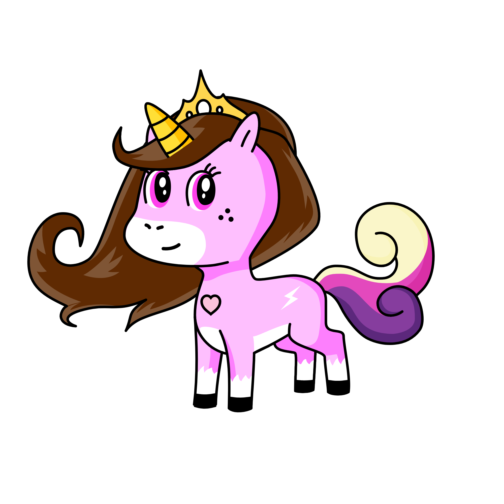 PRINCES TIANA, the unicorn