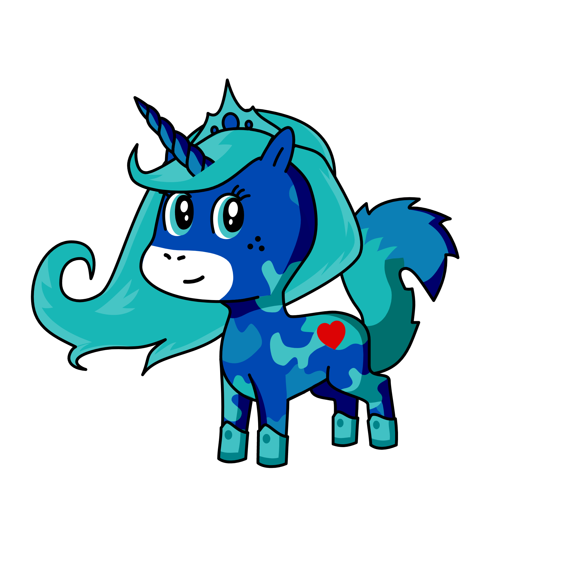 Rainha do Gelo, the unicorn