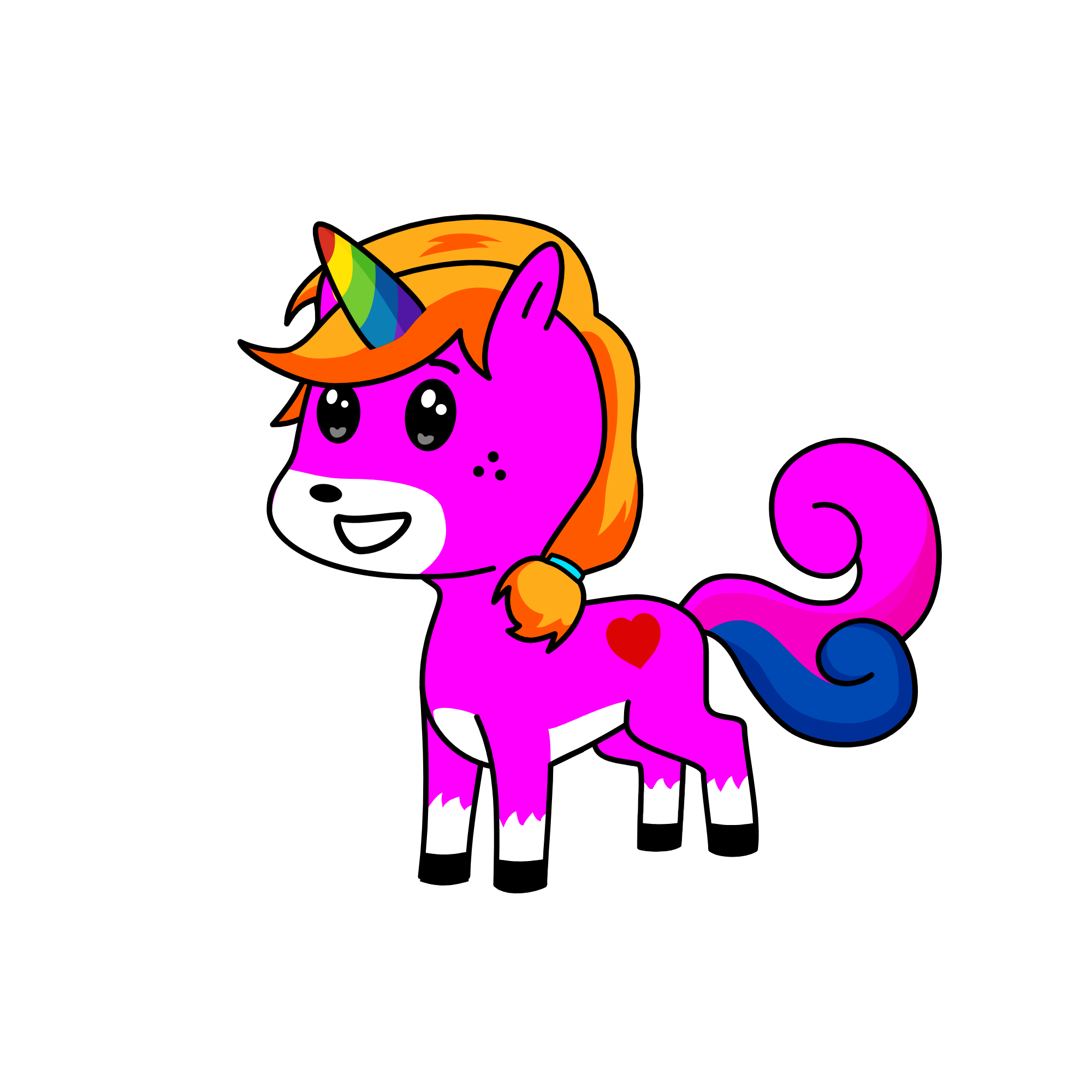 rainbow, the unicorn