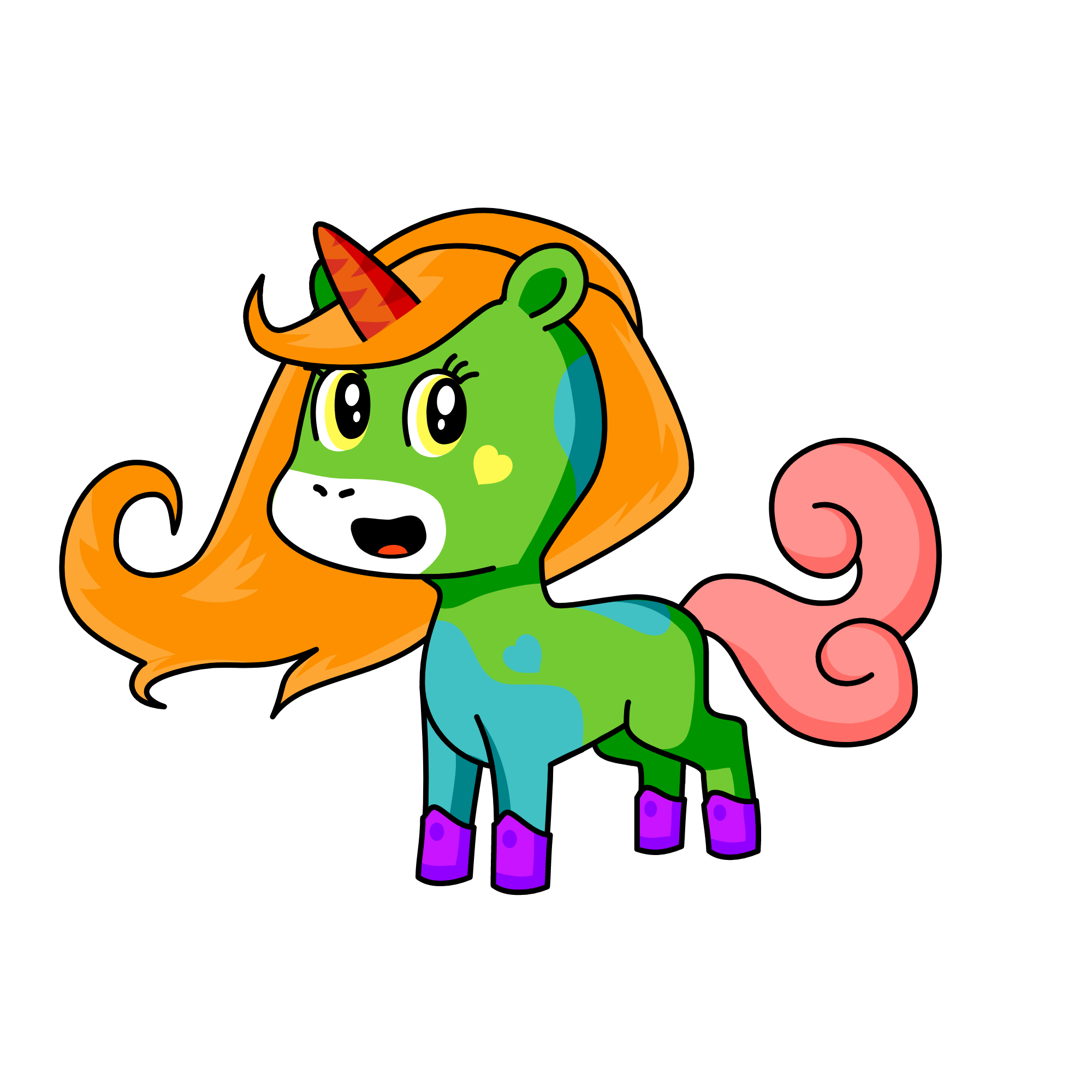 poop, the unicorn
