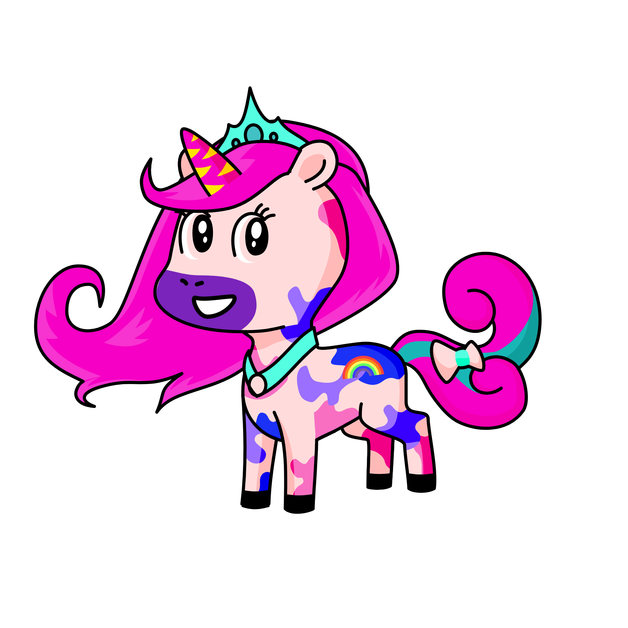 Princess Pinky Rose , the unicorn