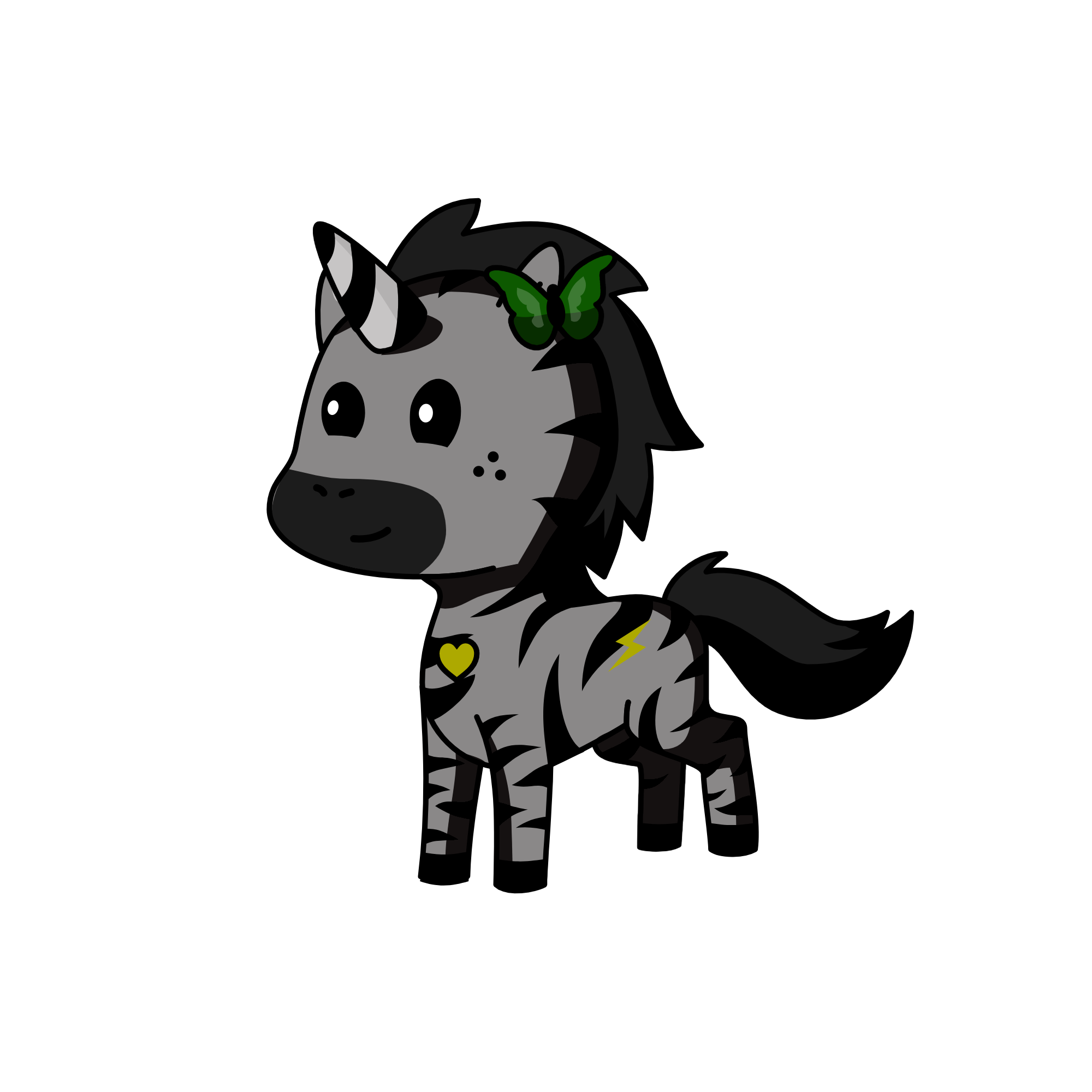 Night Zebra, the unicorn