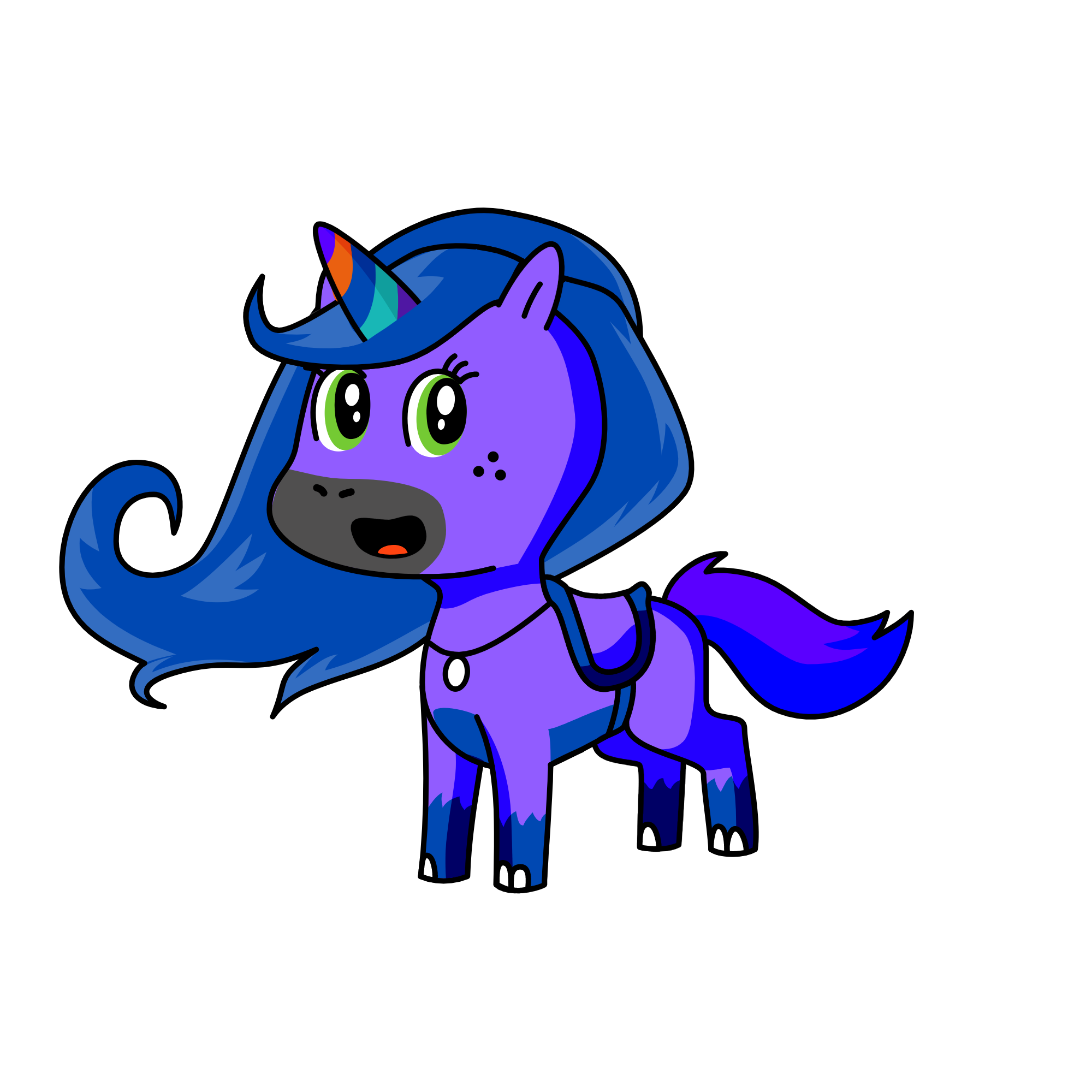 Midnight, the unicorn