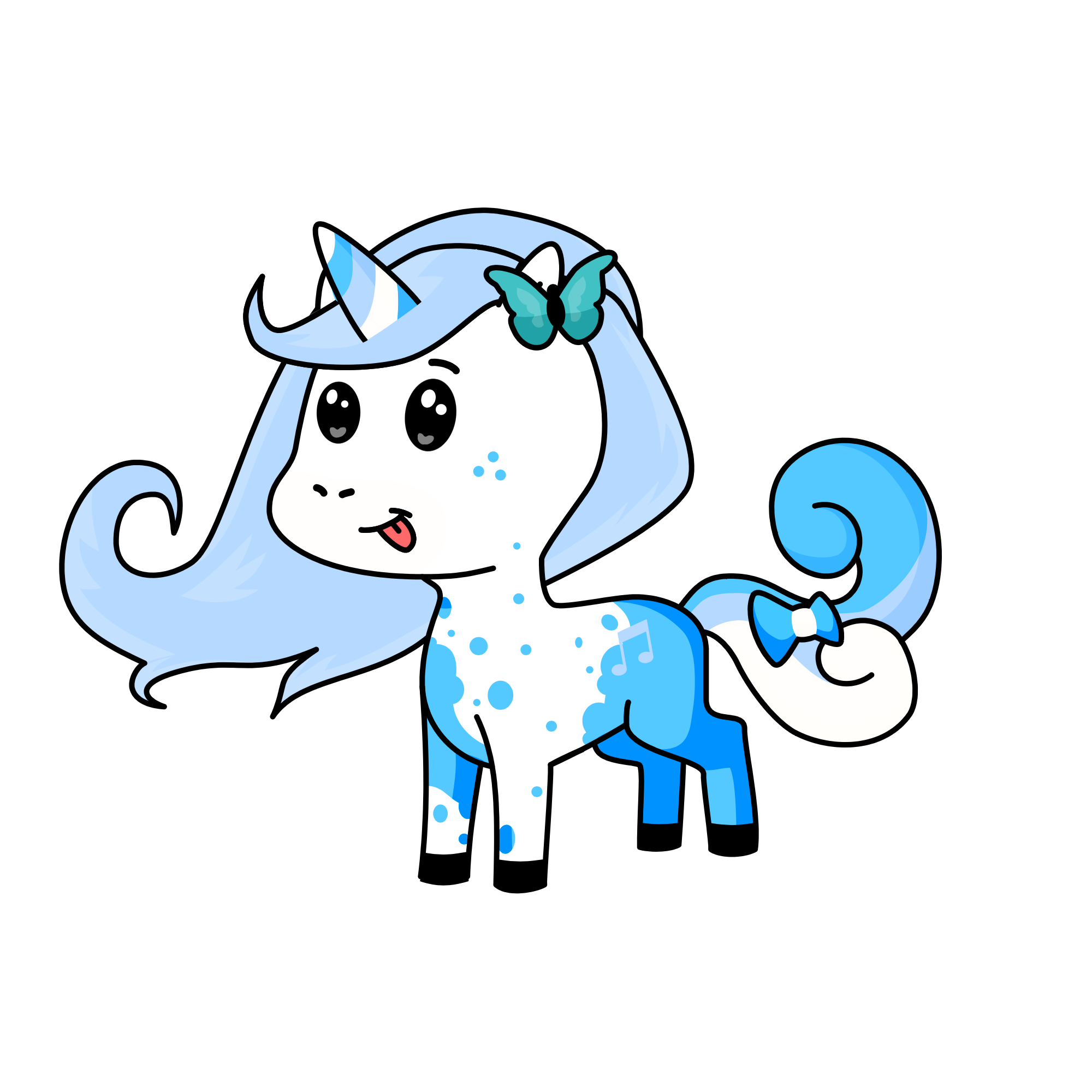 Sapphire, the unicorn