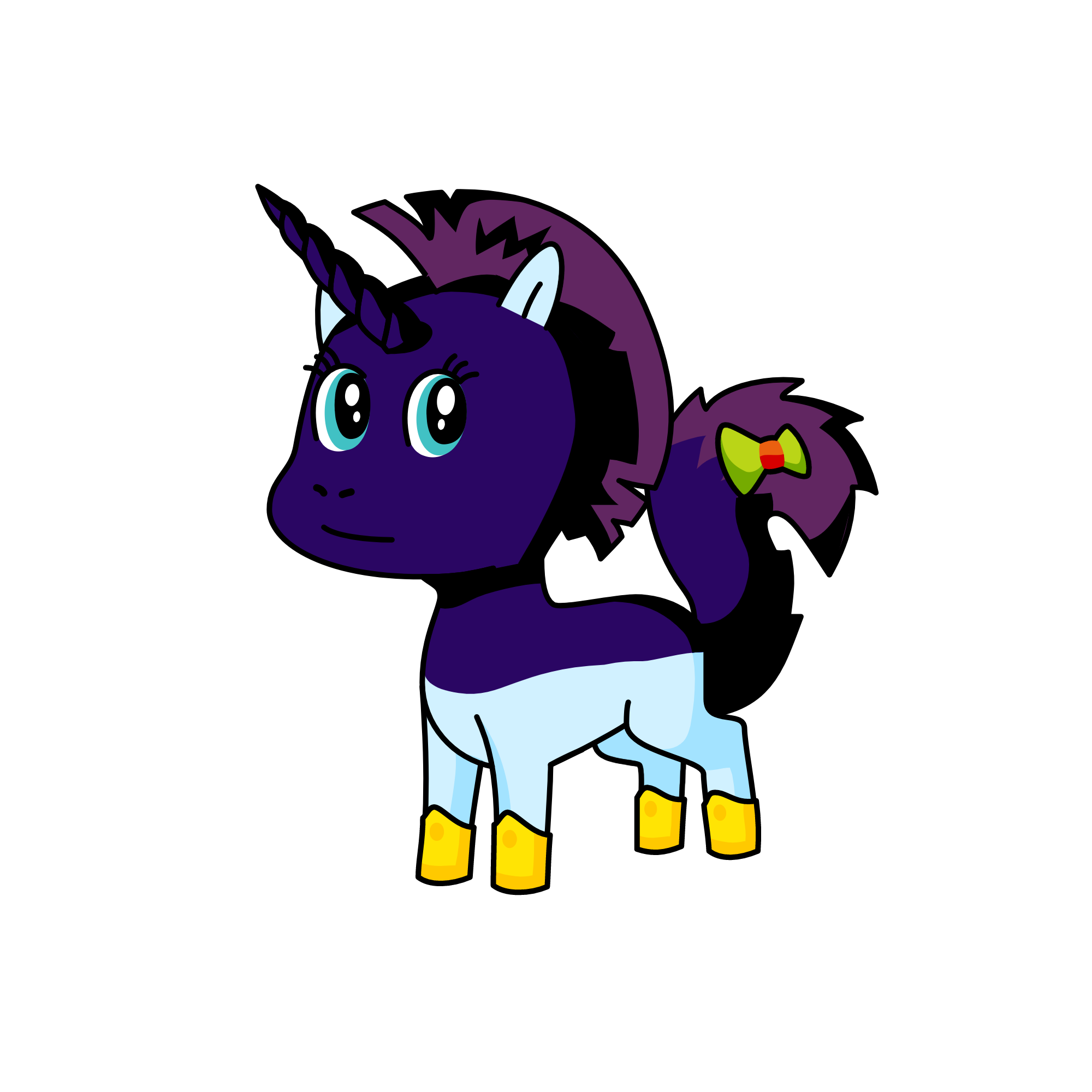 Weird horse, the unicorn