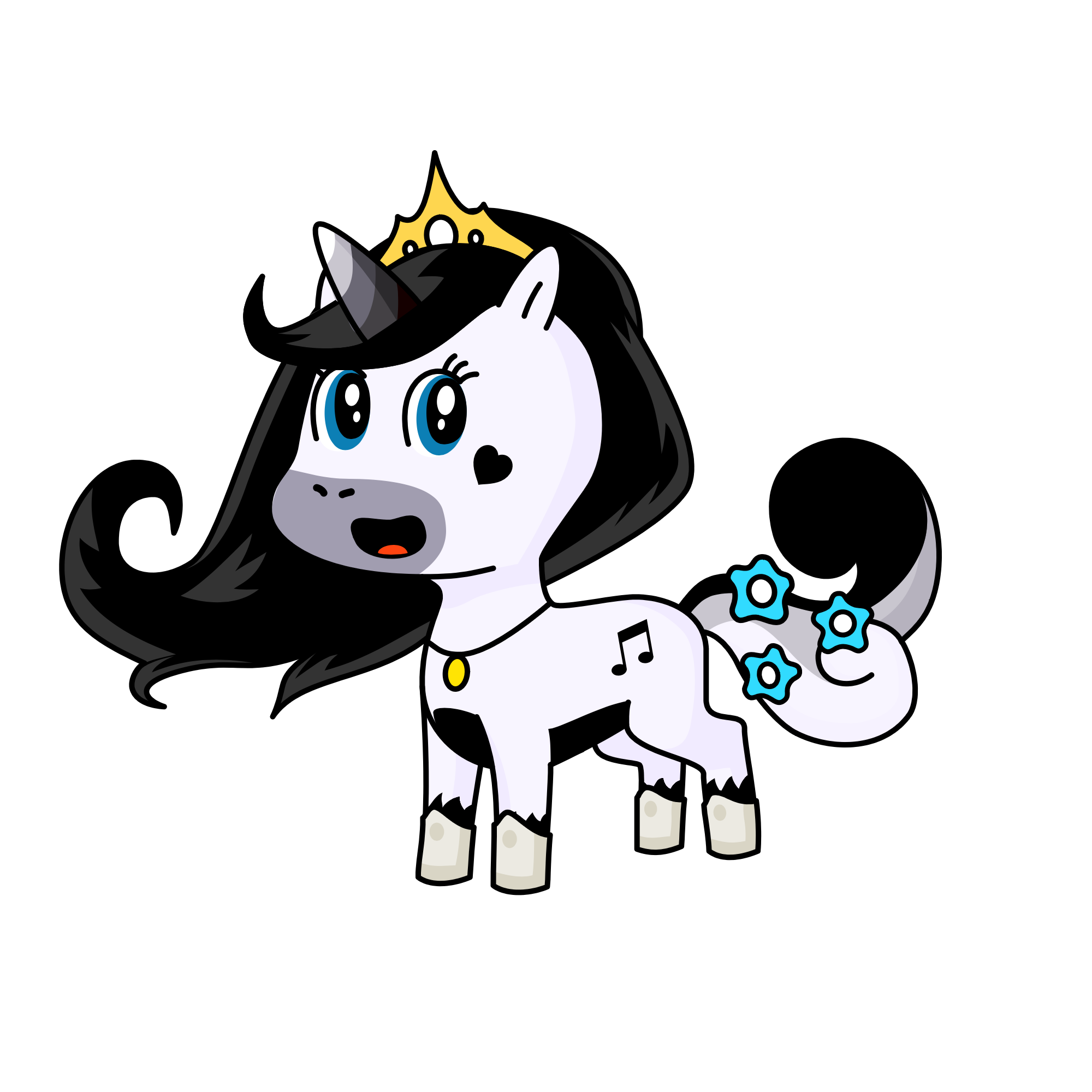 Queen Paris, the unicorn