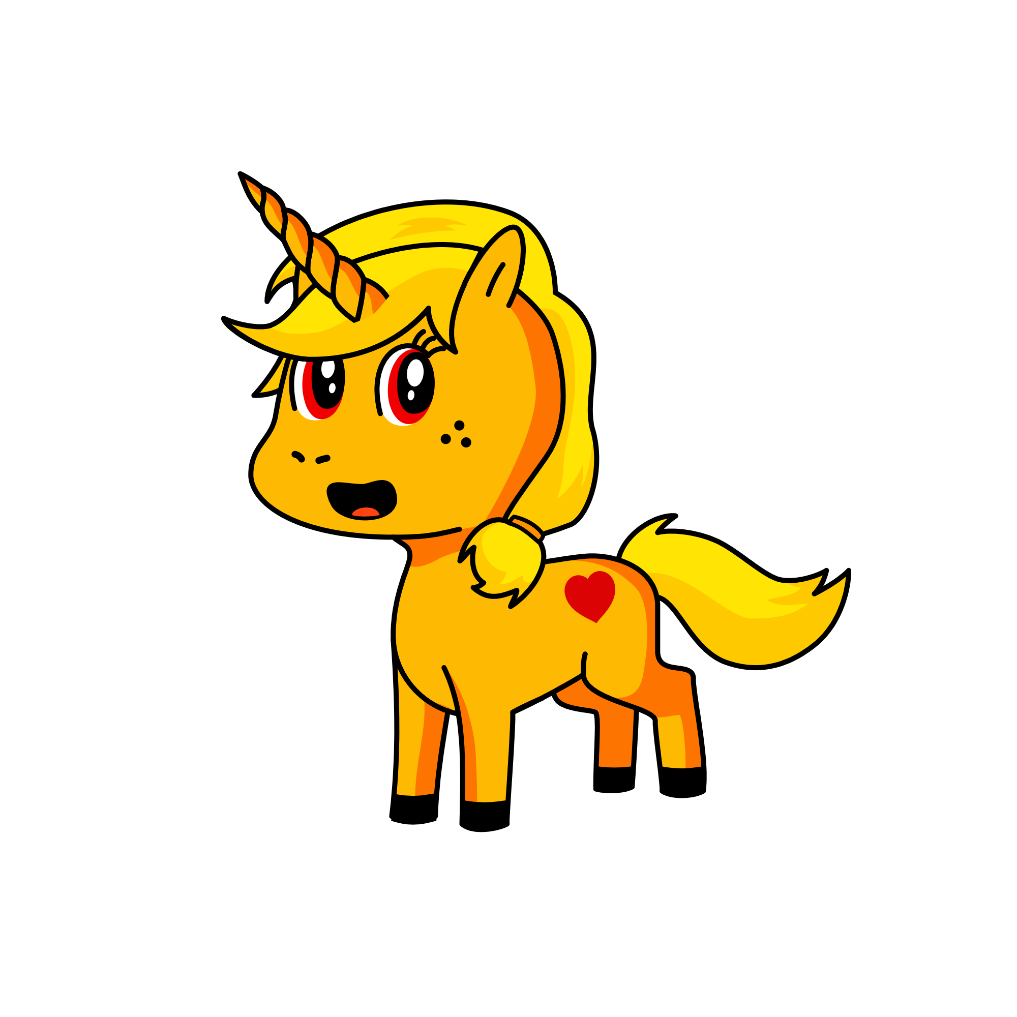 Apple jack as a unicorn, the unicorn