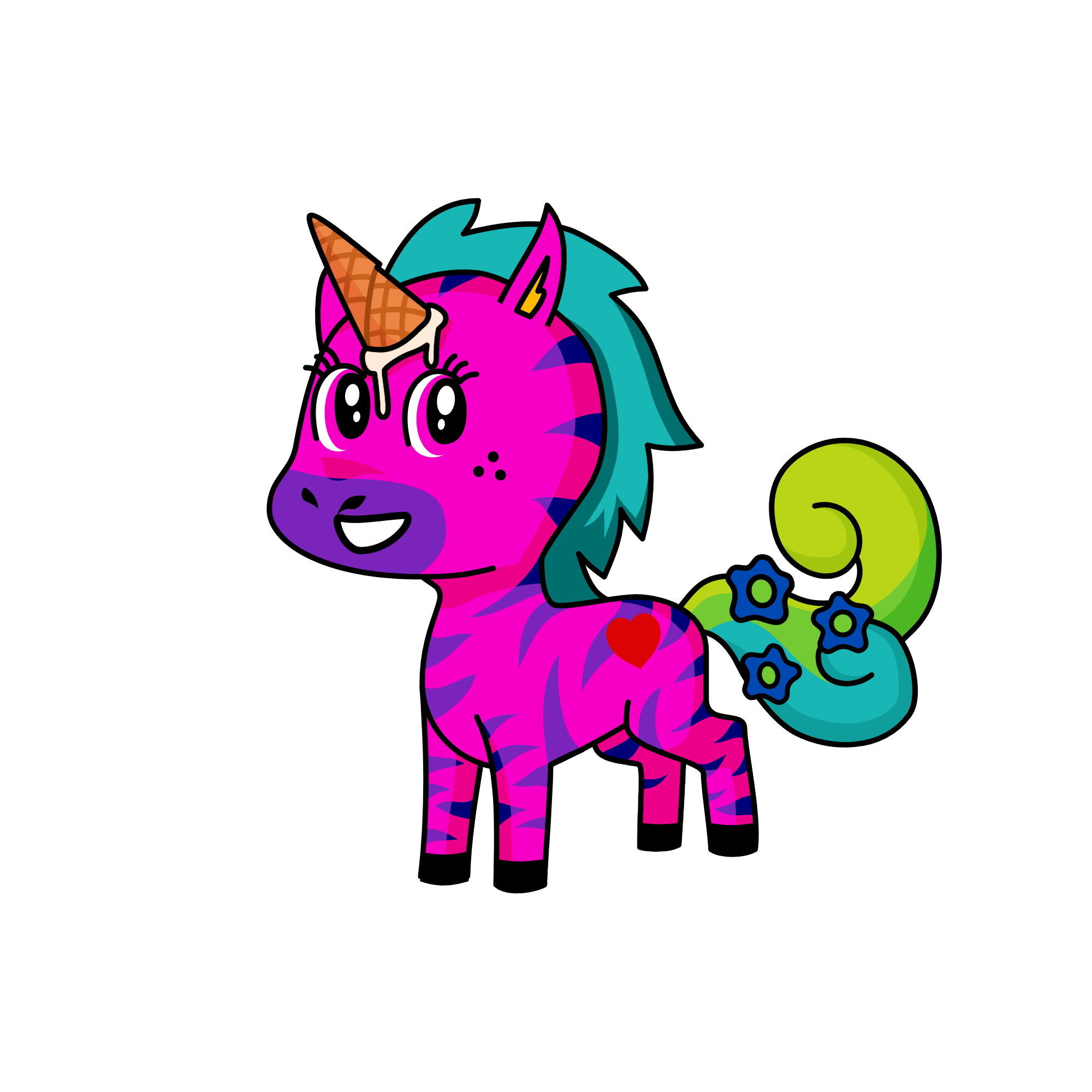 Rainbowy, the unicorn